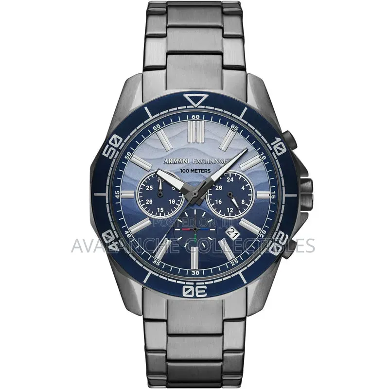 Armani Exchange Spencer Gun-Metal Watch 42mm Case Size.