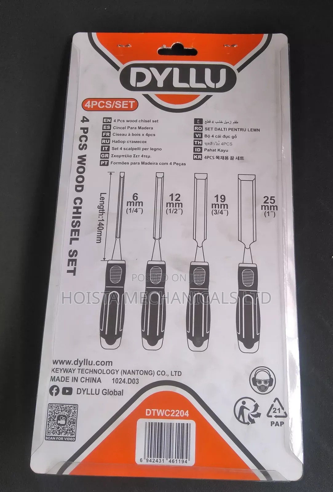 4pcs Wood Chisel Set