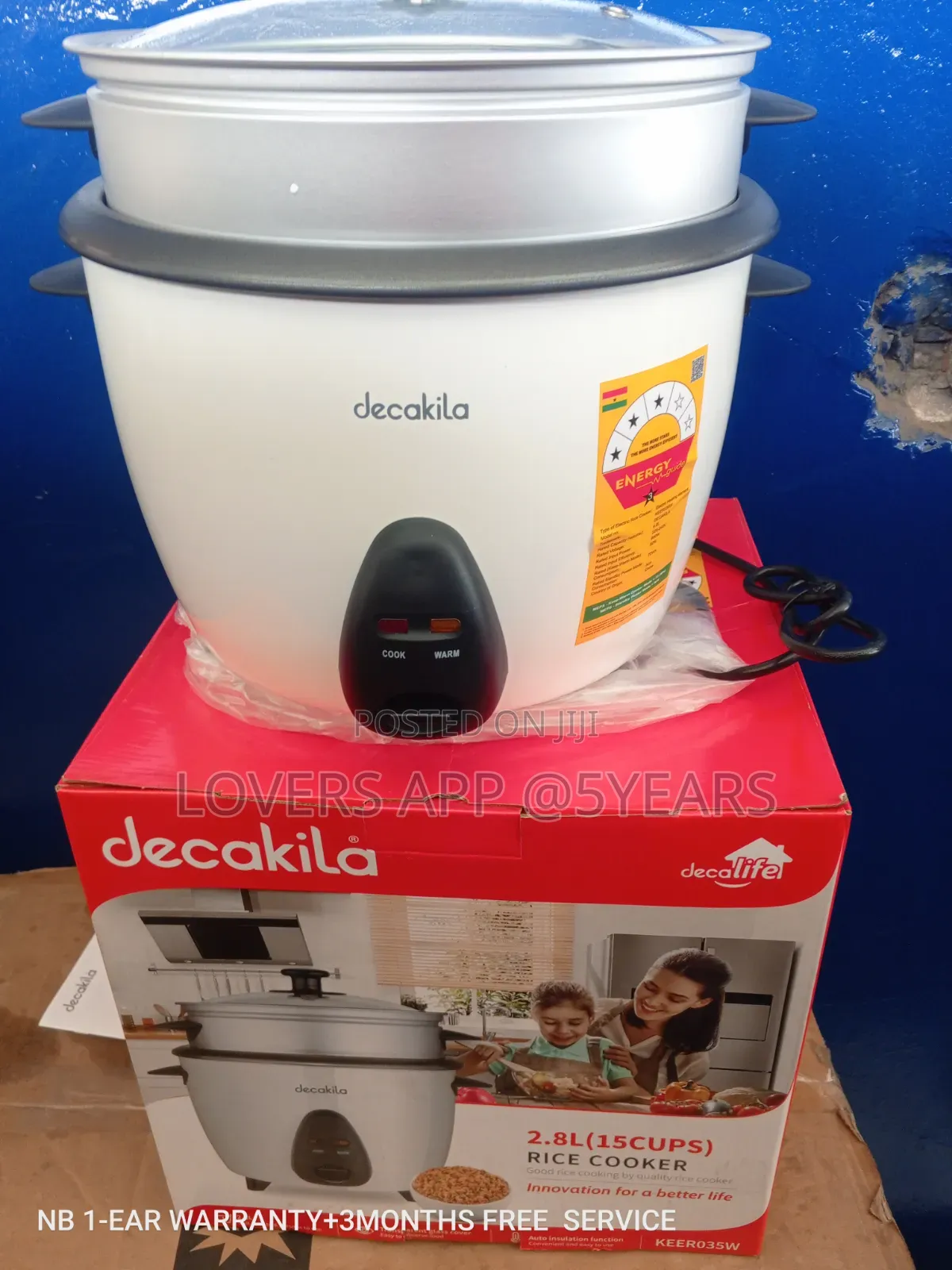 Cook, Serve and Enjoy- Decakila Rice Cooker