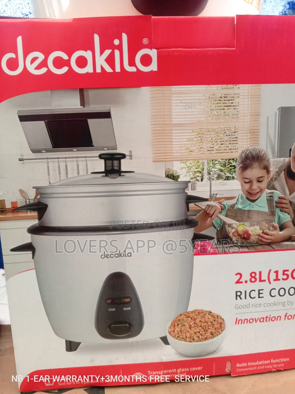 Decakila Rice Cooker- Your Kitchen's Must-Have