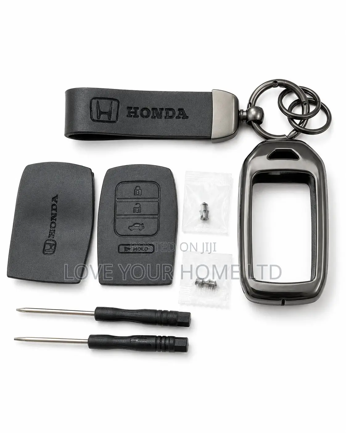 Honda 4-Button Smart Key Replacement Shell Kit With TPU Frame
