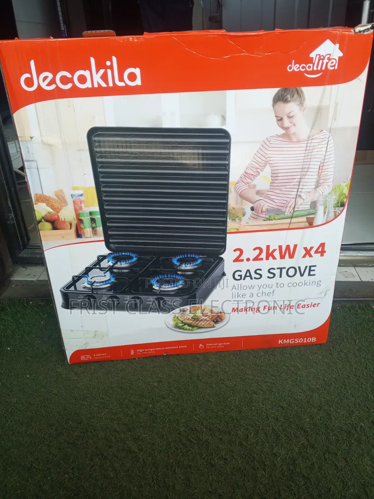 Decakila Gas Stove - Easy to Clean