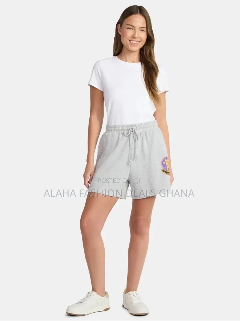 Wednesday Addams Women's Graphic Shorts, Nevermore Crest,