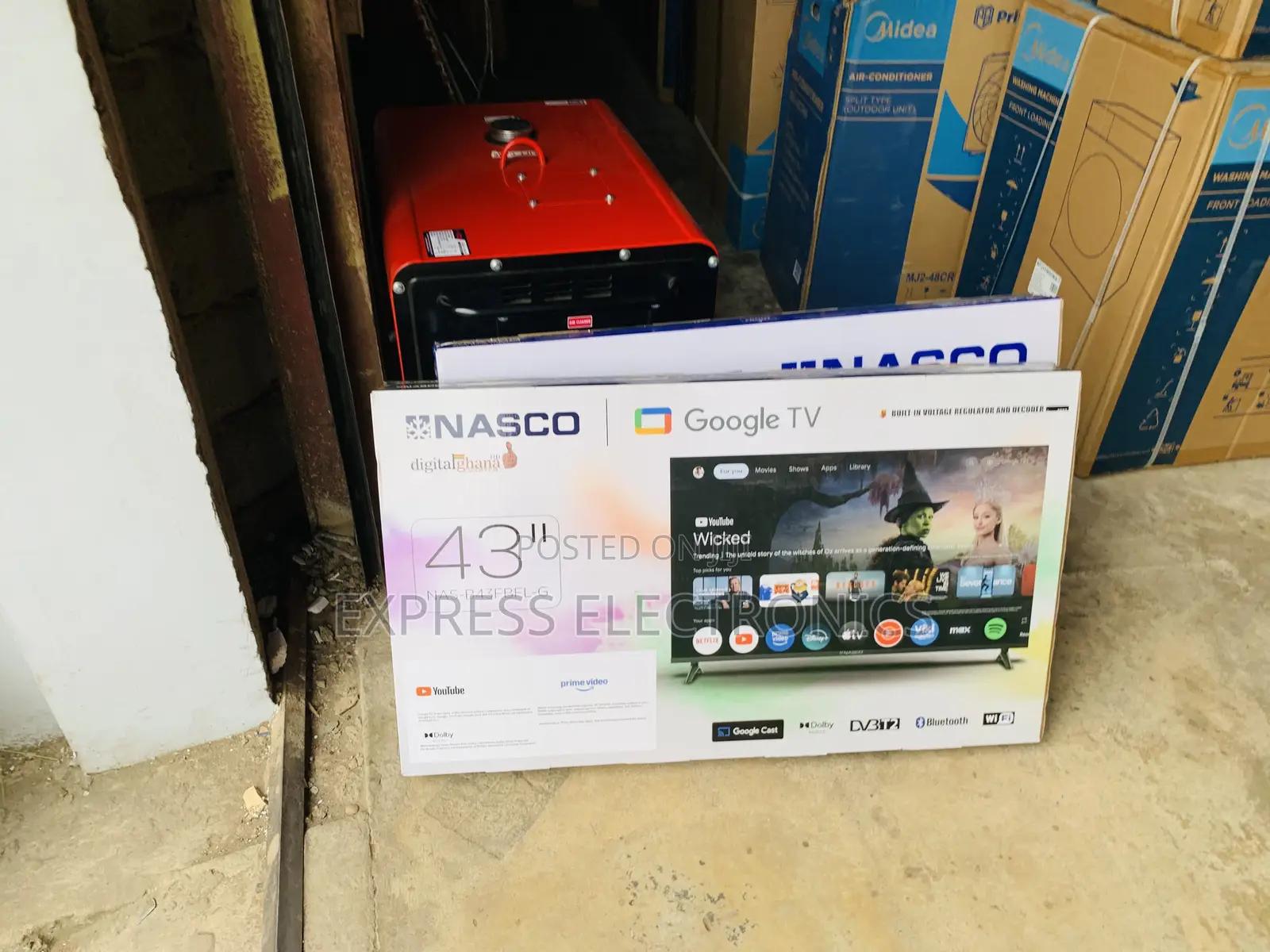 Nasco 43" Full HD Smart LED TV (NAS-J43FBFL-AND) Android TV