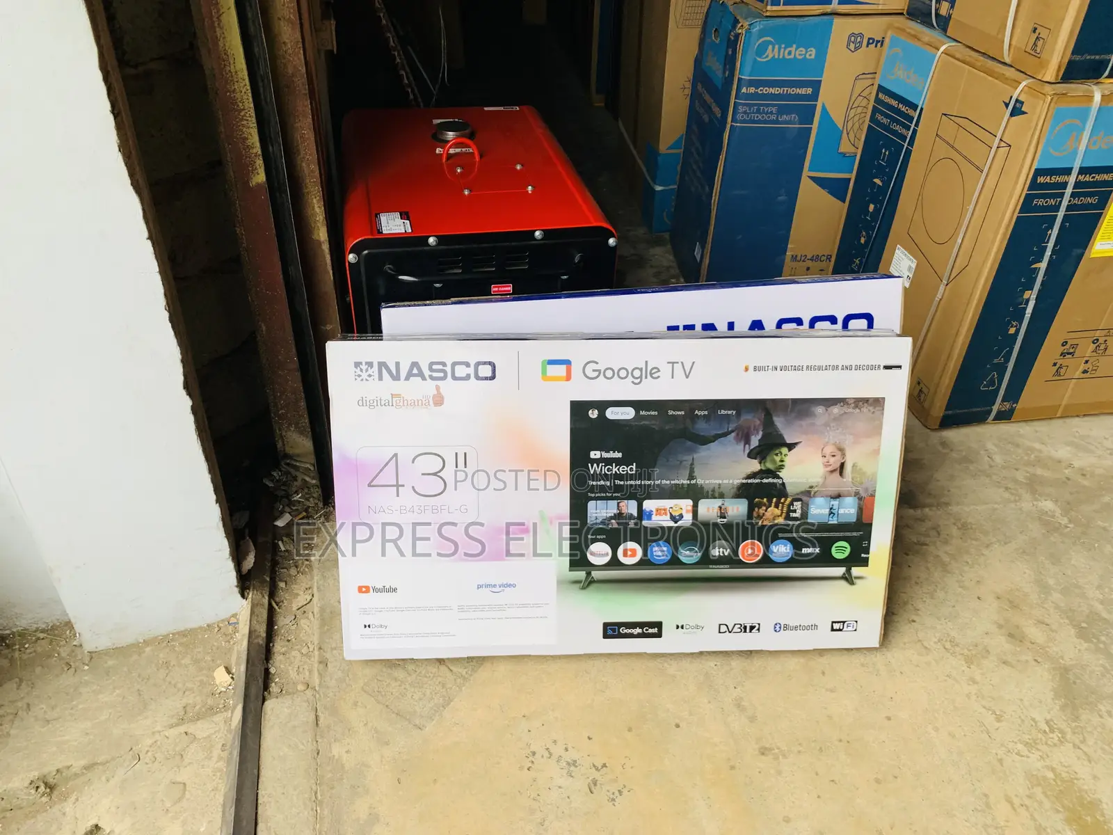 Nasco 43" Full HD Smart LED TV (NAS-J43FBFL-AND) Android TV