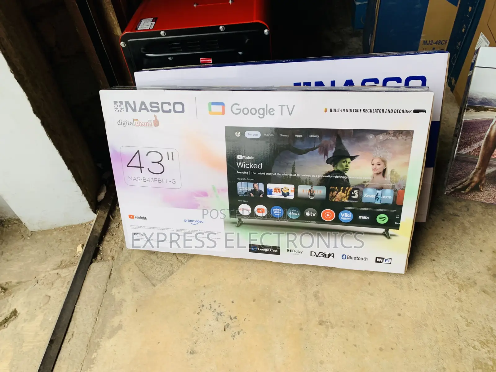 Ultra Modern the Nasco 43" Full HD Smart LED TV (NAS-J43FBFL Android