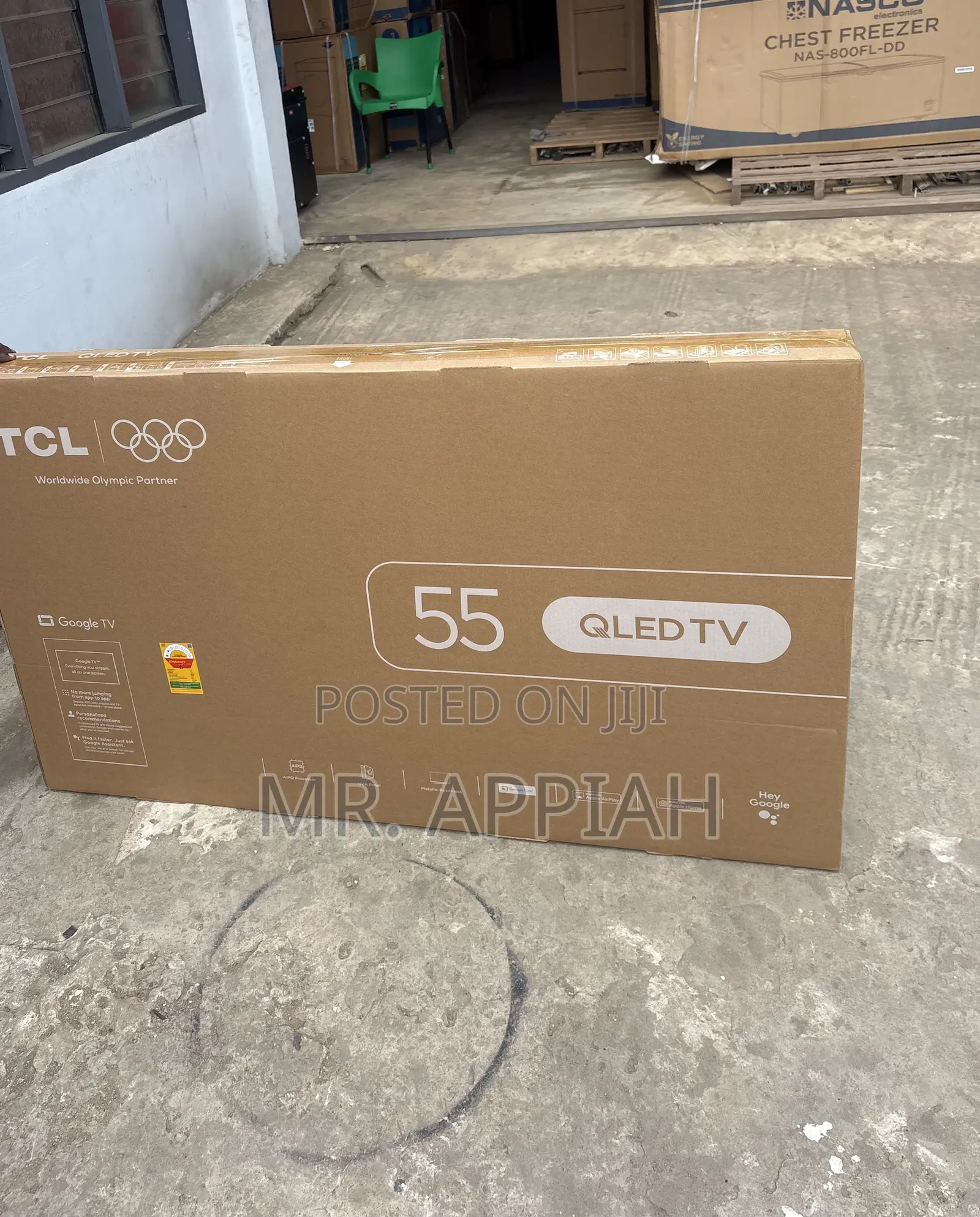 Super Affordable TCL 55” Qled Smart Screen Television(Black)