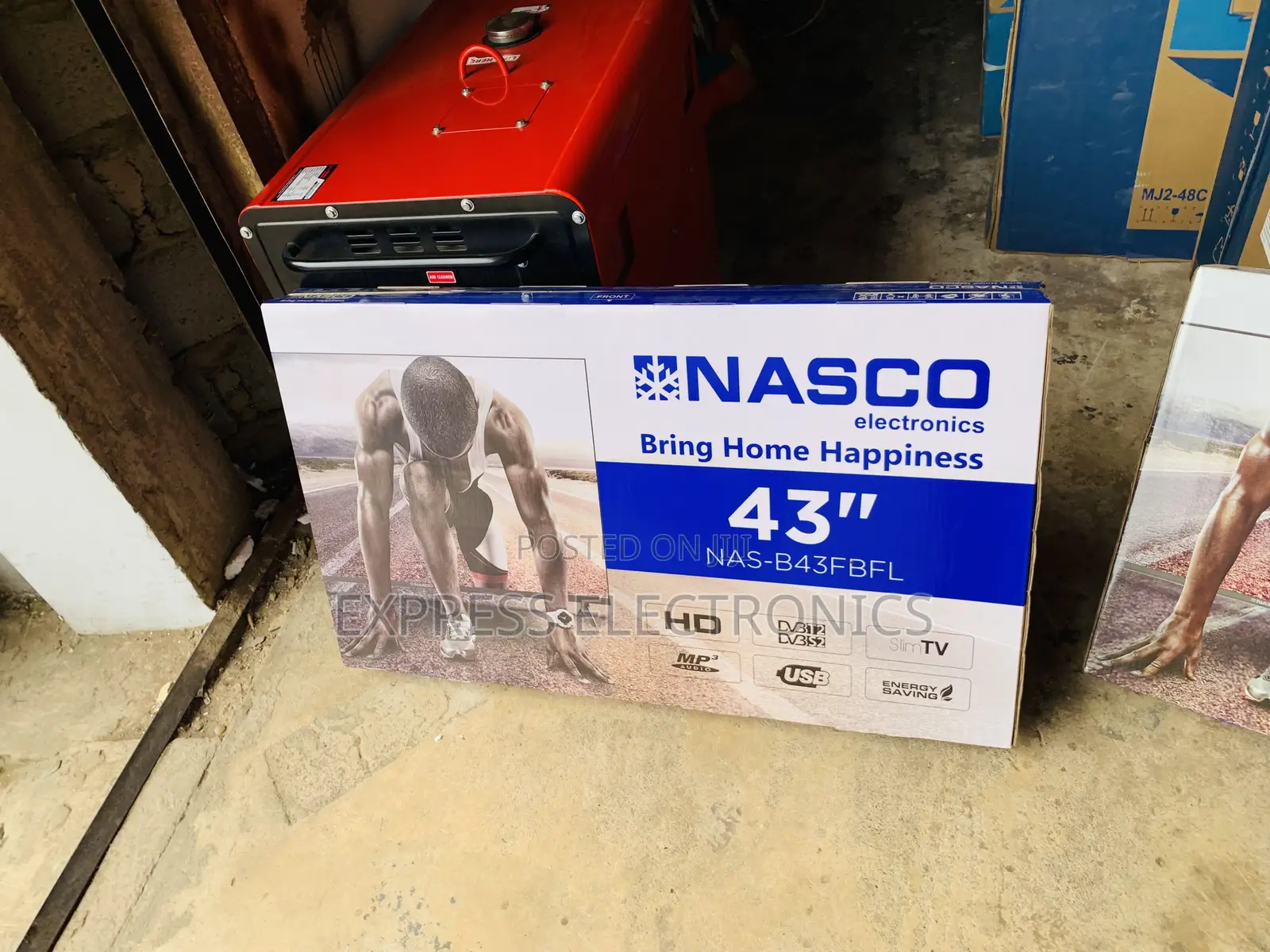 Nasco 43" Digital Satellite LED TV - NAS-J43FB