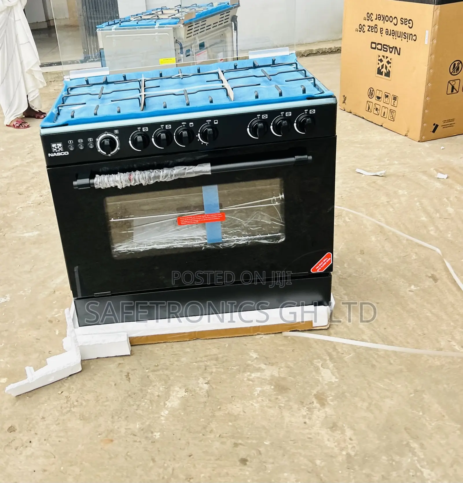 Grab Original Nasco 60x90 Black 5 Gas Cooker