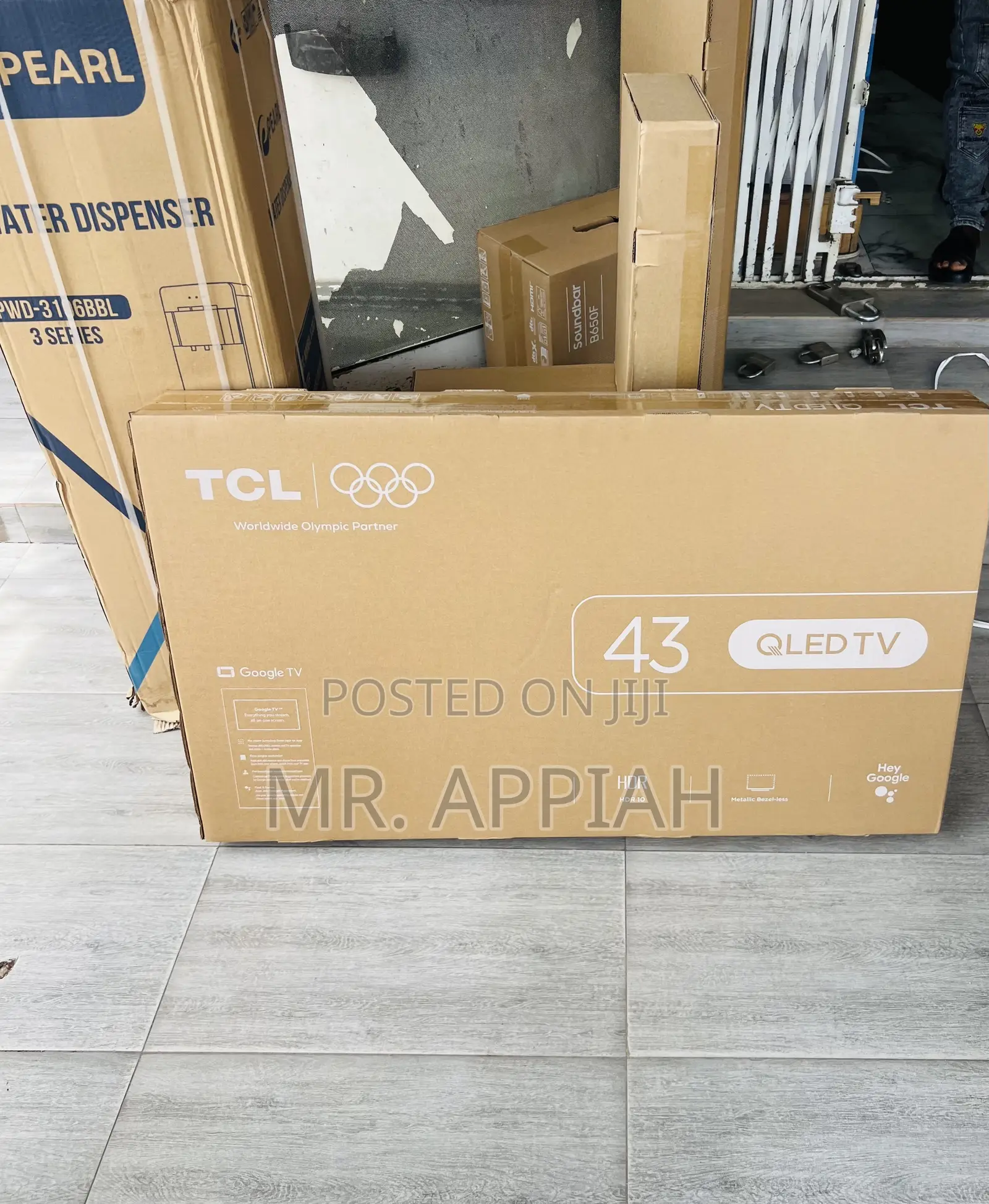 Super Affordable TCL 43” Qled Smart Screen Television(Black)