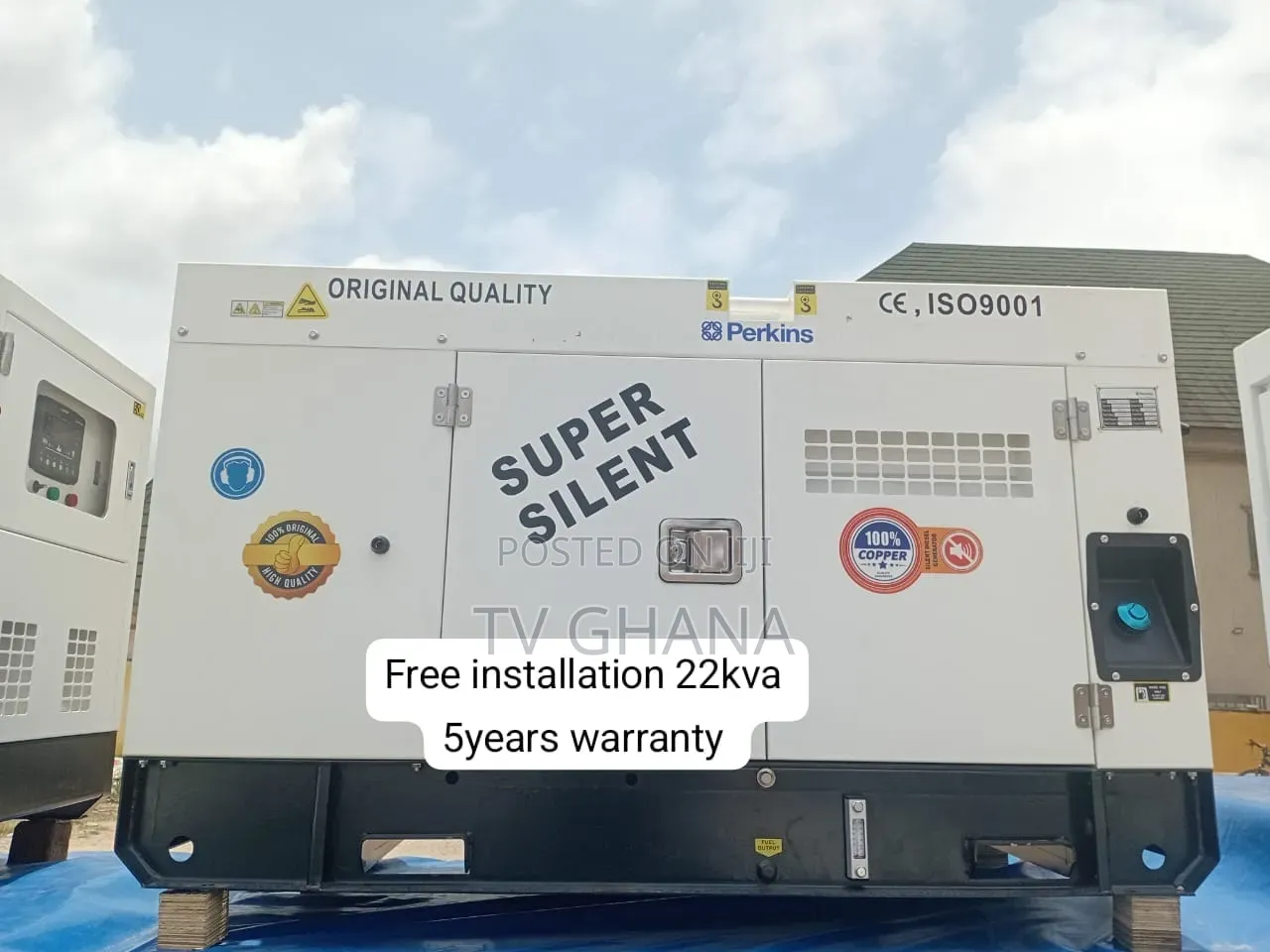 Long-Lasting Perkins 22kVA Industrial Power Generator22kva