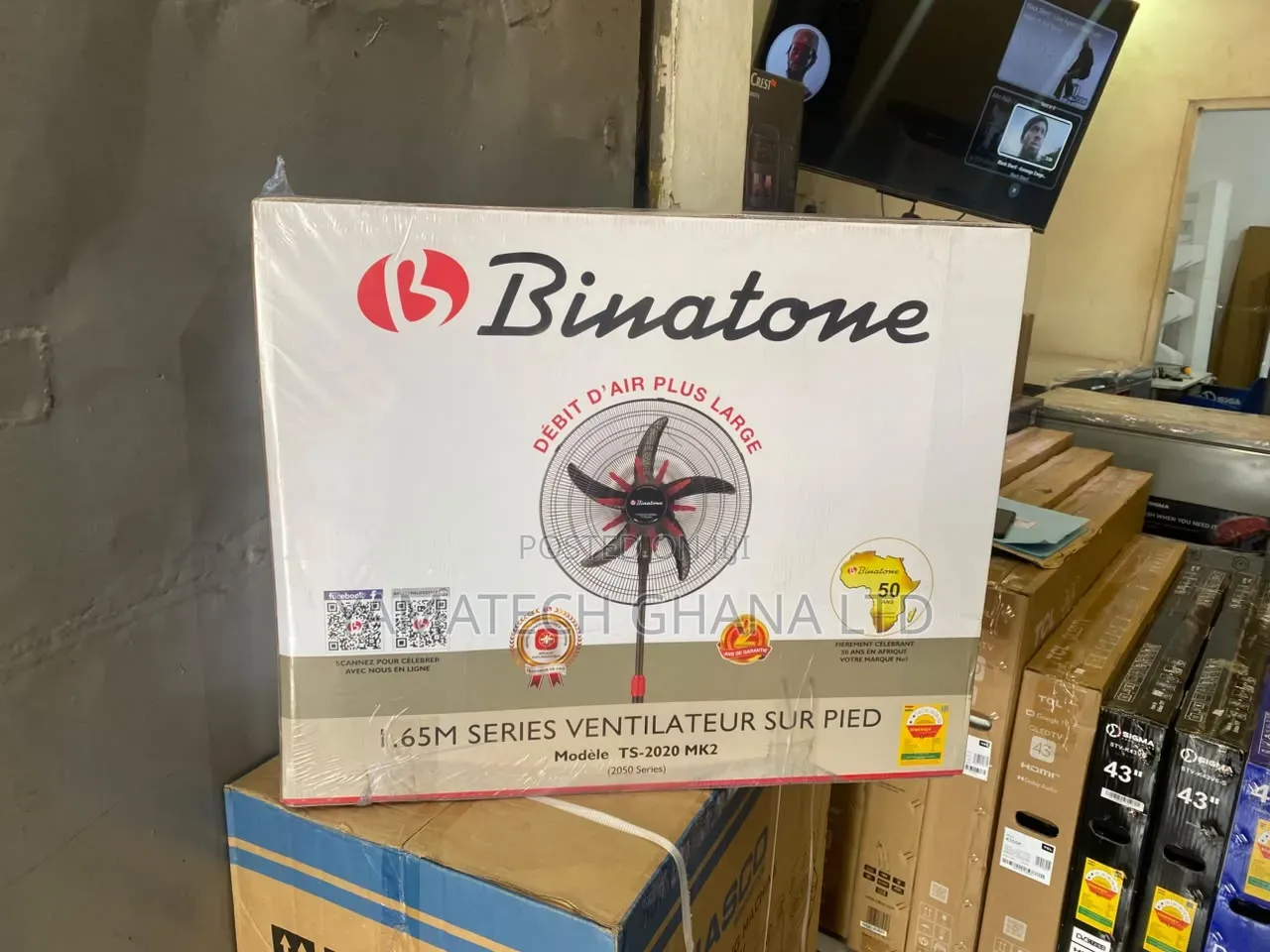 Binatone 20 Inch Super Powerful Industrial Fan