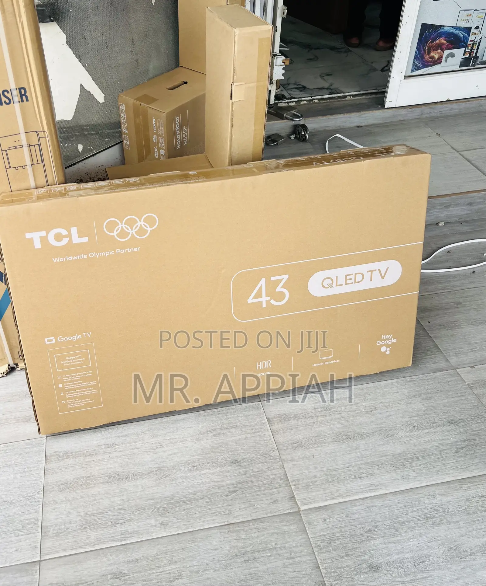New TCL 43 Inch Qled Smart Screen Television(Black) 