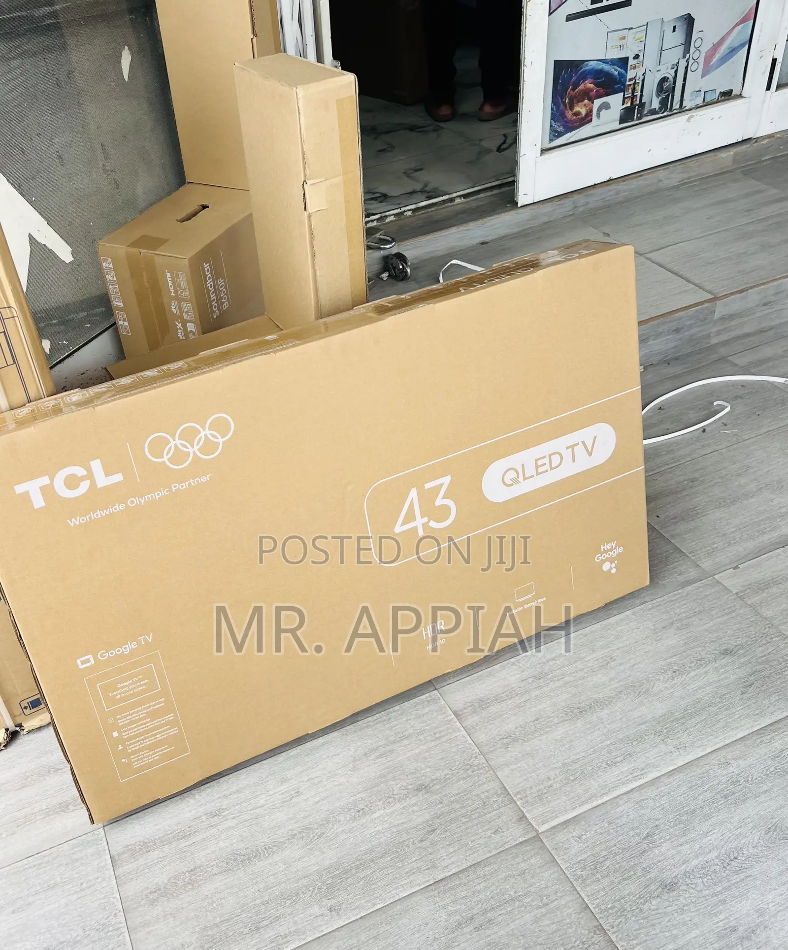 New TCL 43 Inch Qled Smart Screen Television(Black) 