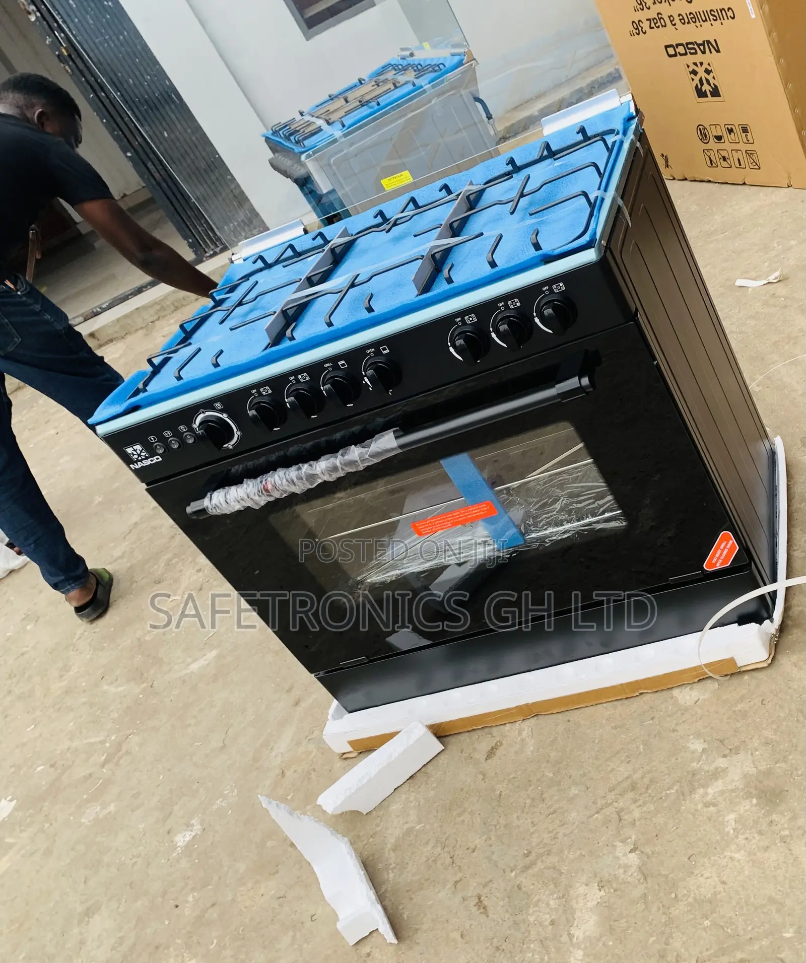 She the Best Nasco 5 Gas Cooker Oven Black 60x90