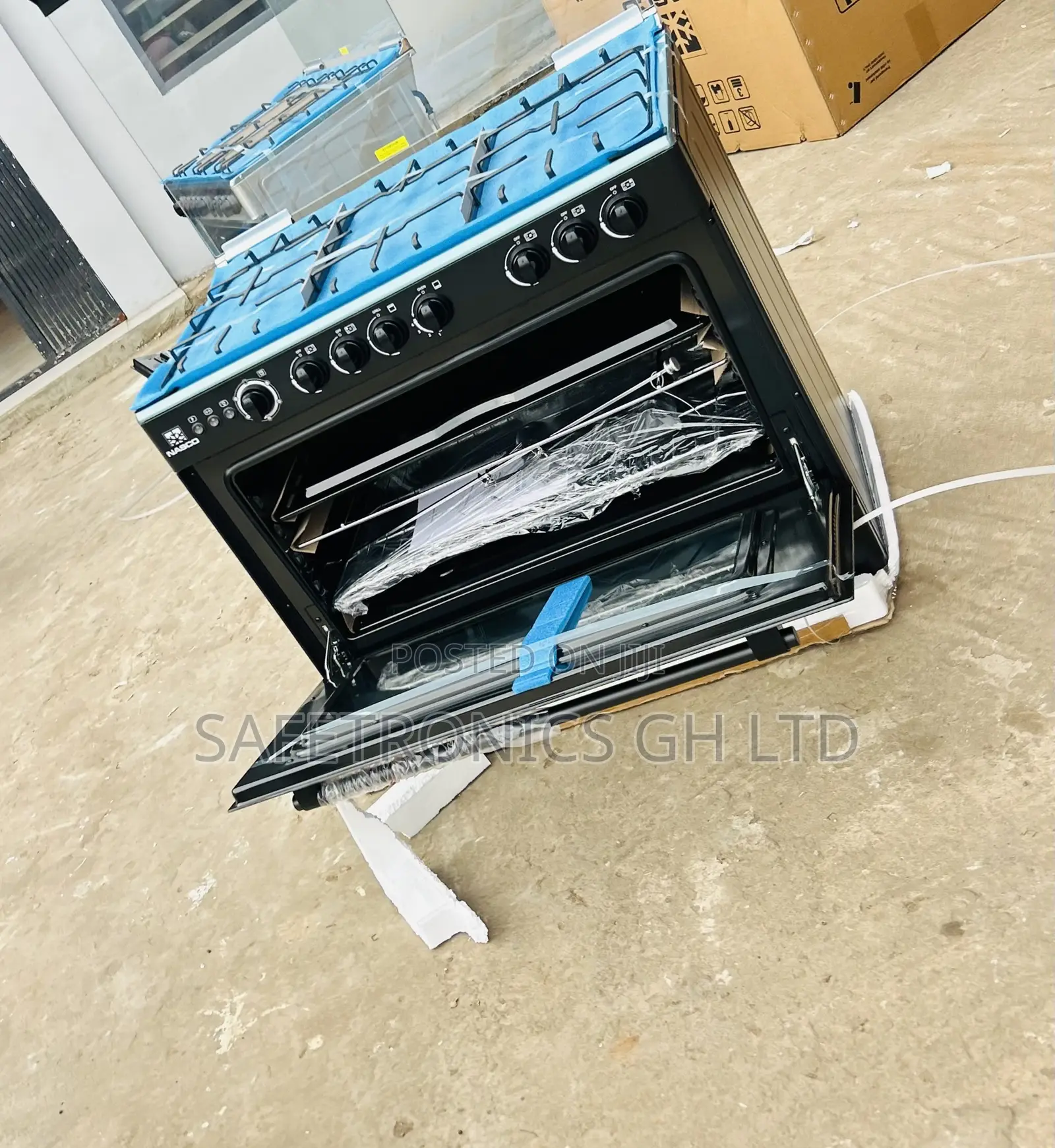 She the Best Nasco 5 Gas Cooker Oven Black 60x90
