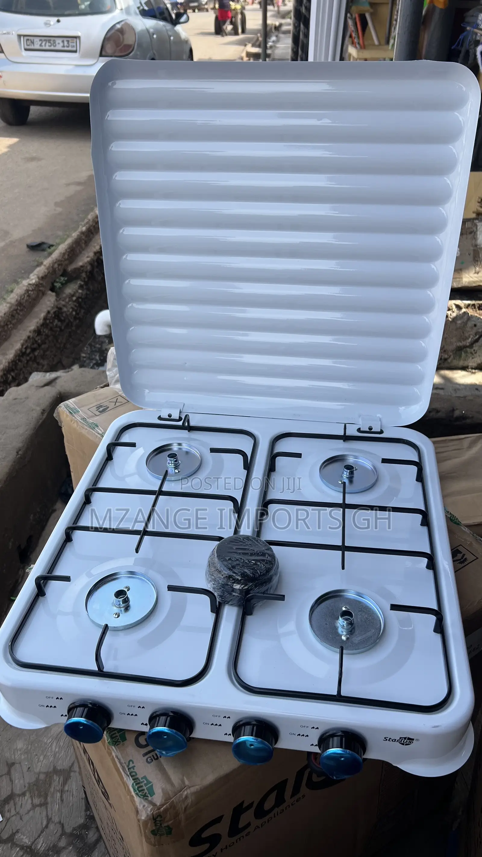 STARLUX 4 Burner Table Top Gas Cooker White Colour