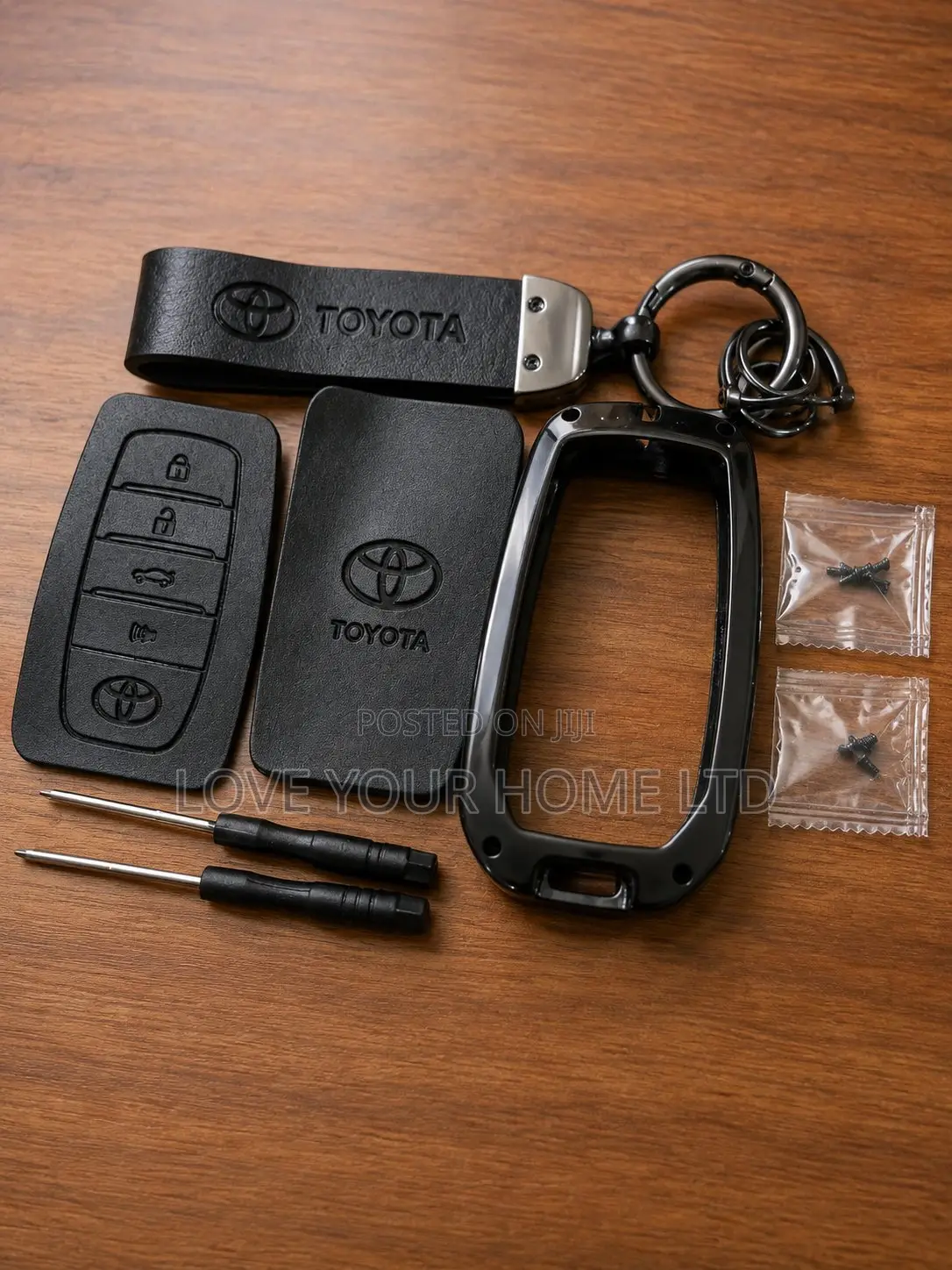 Toyota Smart Key Silicone Case Cover With Metal Frame