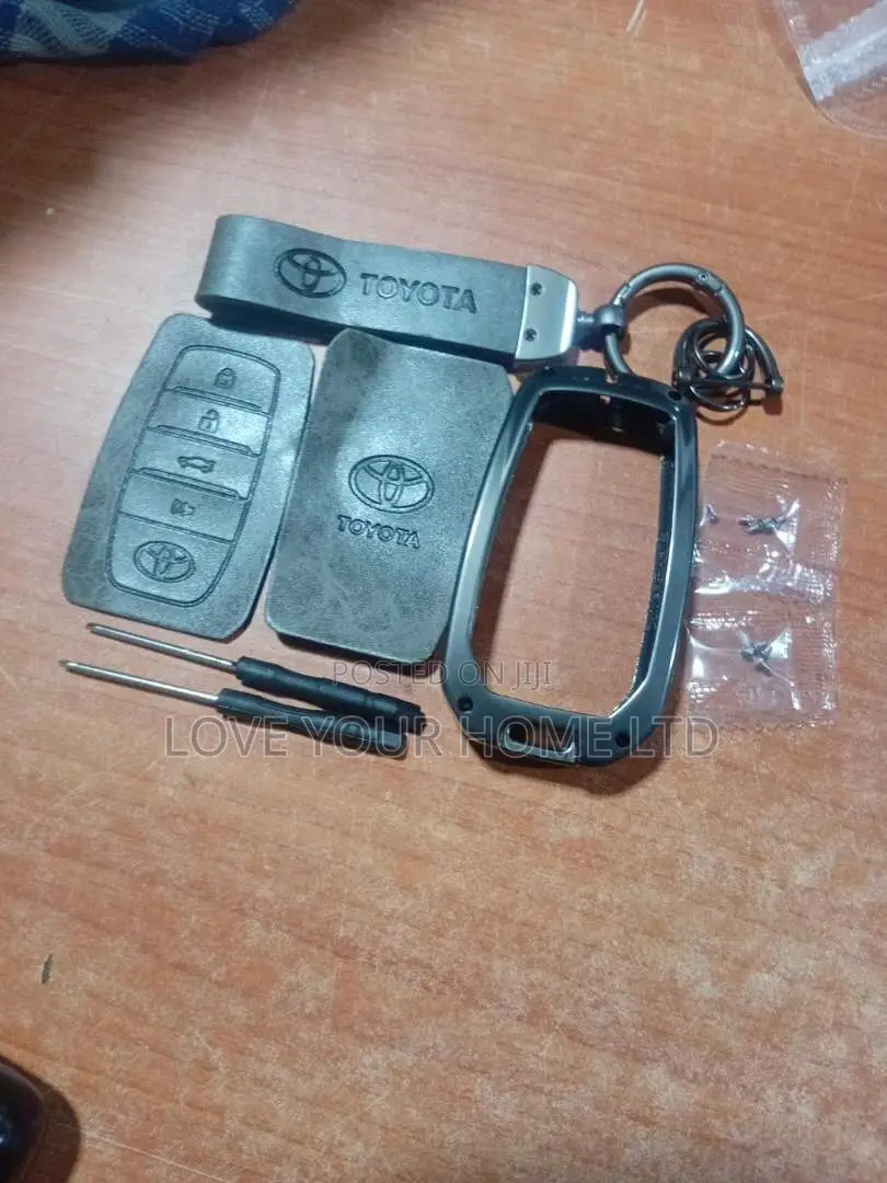 Toyota Smart Key Silicone Case Cover With Metal Frame
