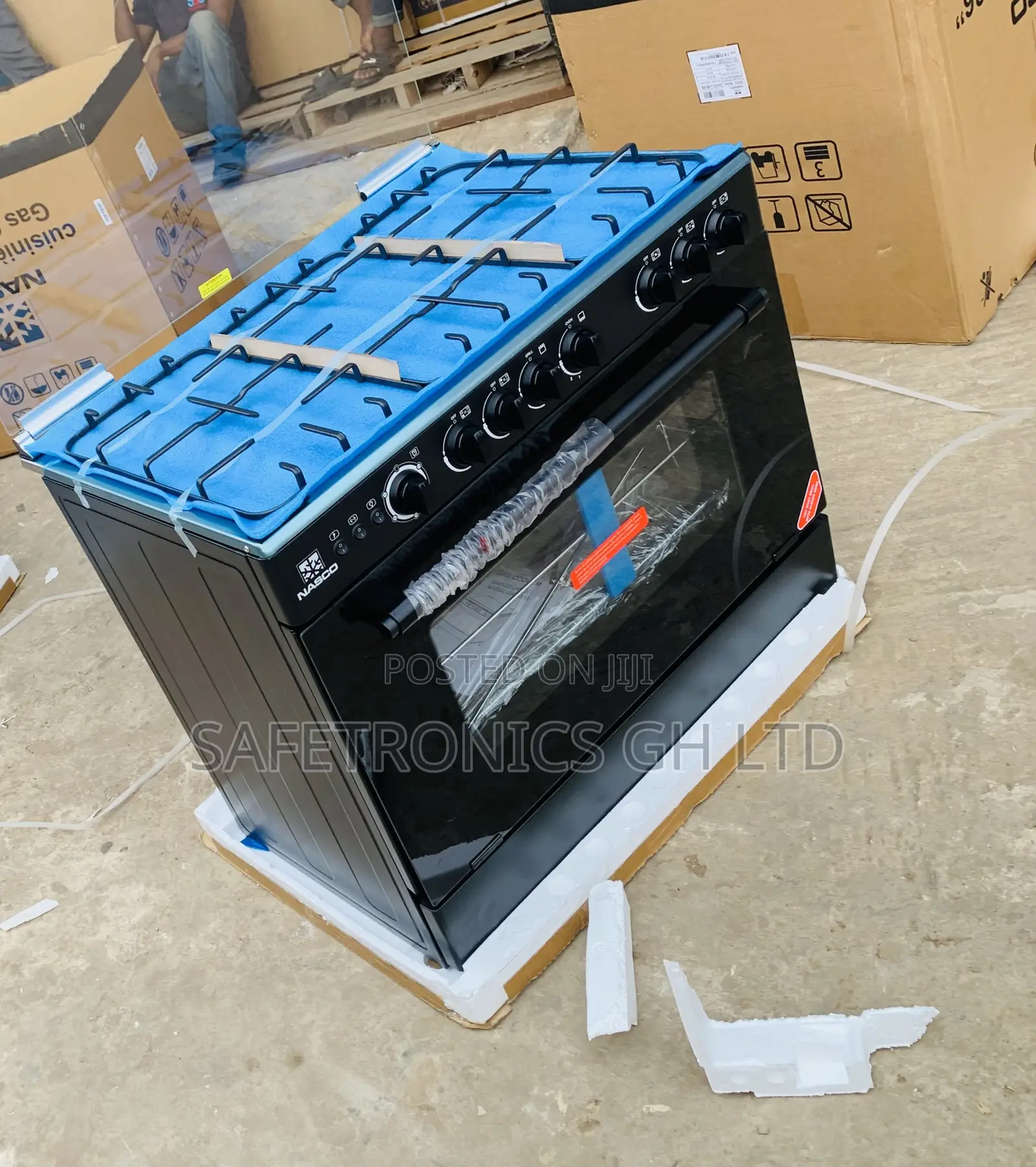 Recommend New Nasco 5-Burner Black Gas Cooker (NASGC-LME90B)