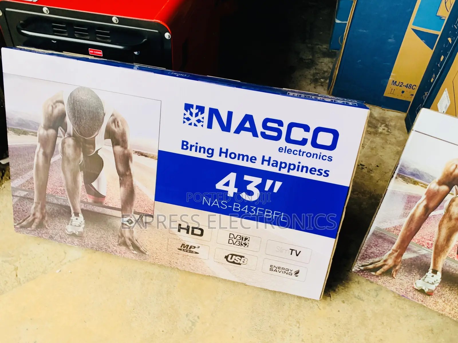 Limited Stock Nasco 43" Digital Satellite LED TV - NAS-J43FB