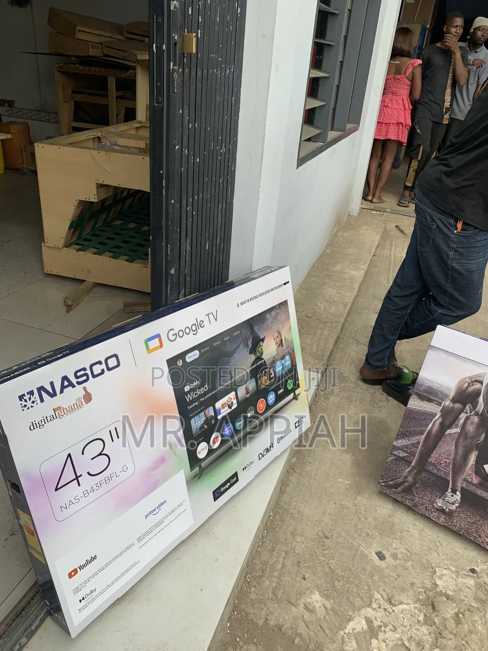 Get Premium Nasco 43” Digital Satellite Television(Black).