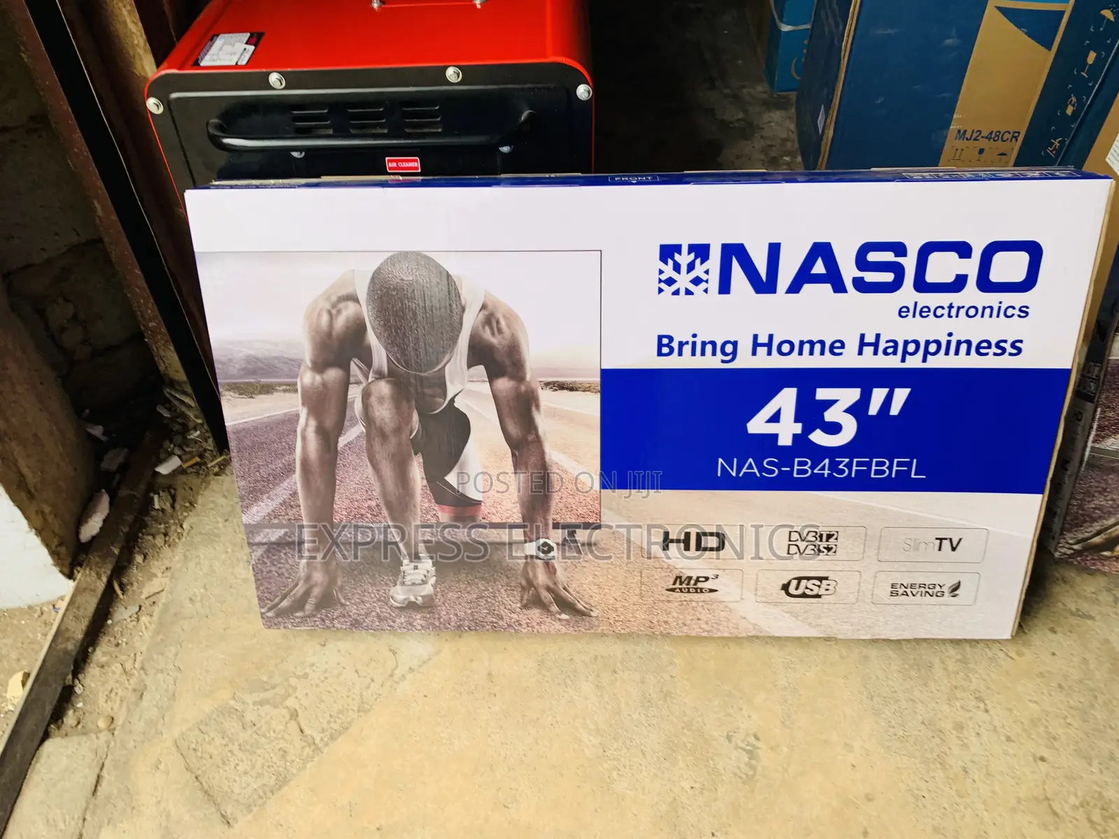 High Quality Slim Nasco 43" Digital Satellite LED TV - NAS-J43FB