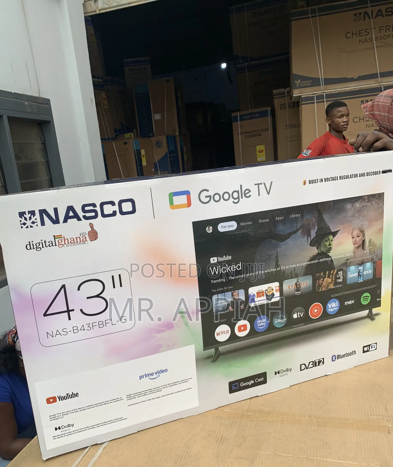 Purchase Affordable Nasco 43” Digital Satellite TV(Black).
