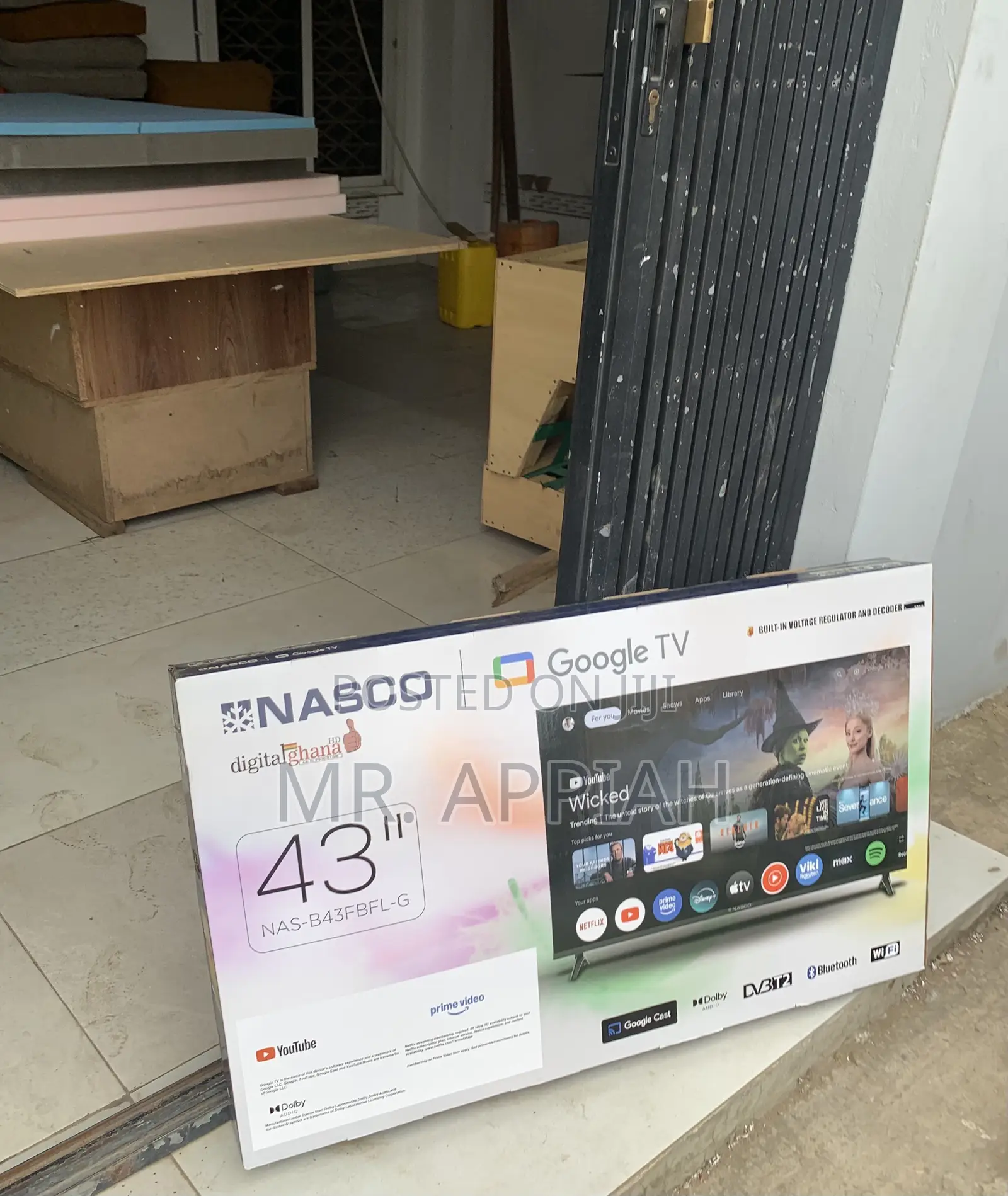 Purchase Affordable Nasco 43” Digital Satellite TV(Black).