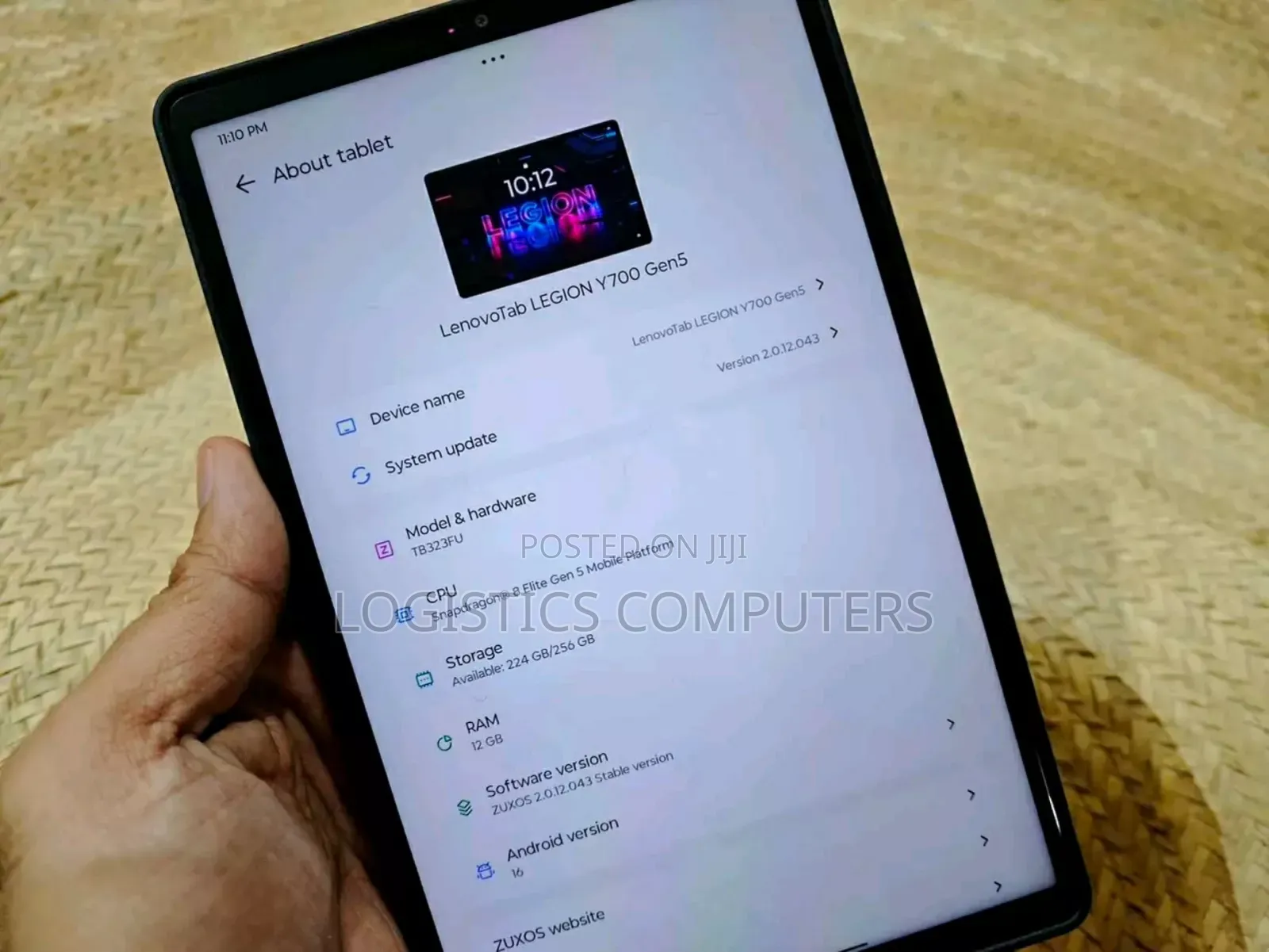 Lenovo Legion Y700 (Gen 5) 256 GB Black