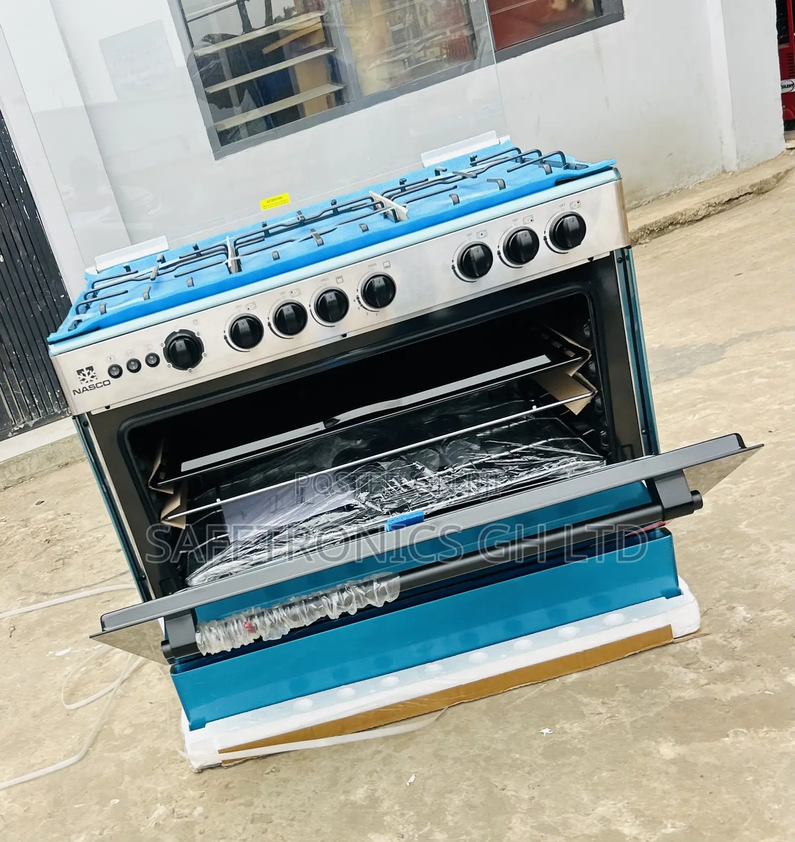 Super Lovely 60x90 5 Gas Nasco Grey Oven Cooker