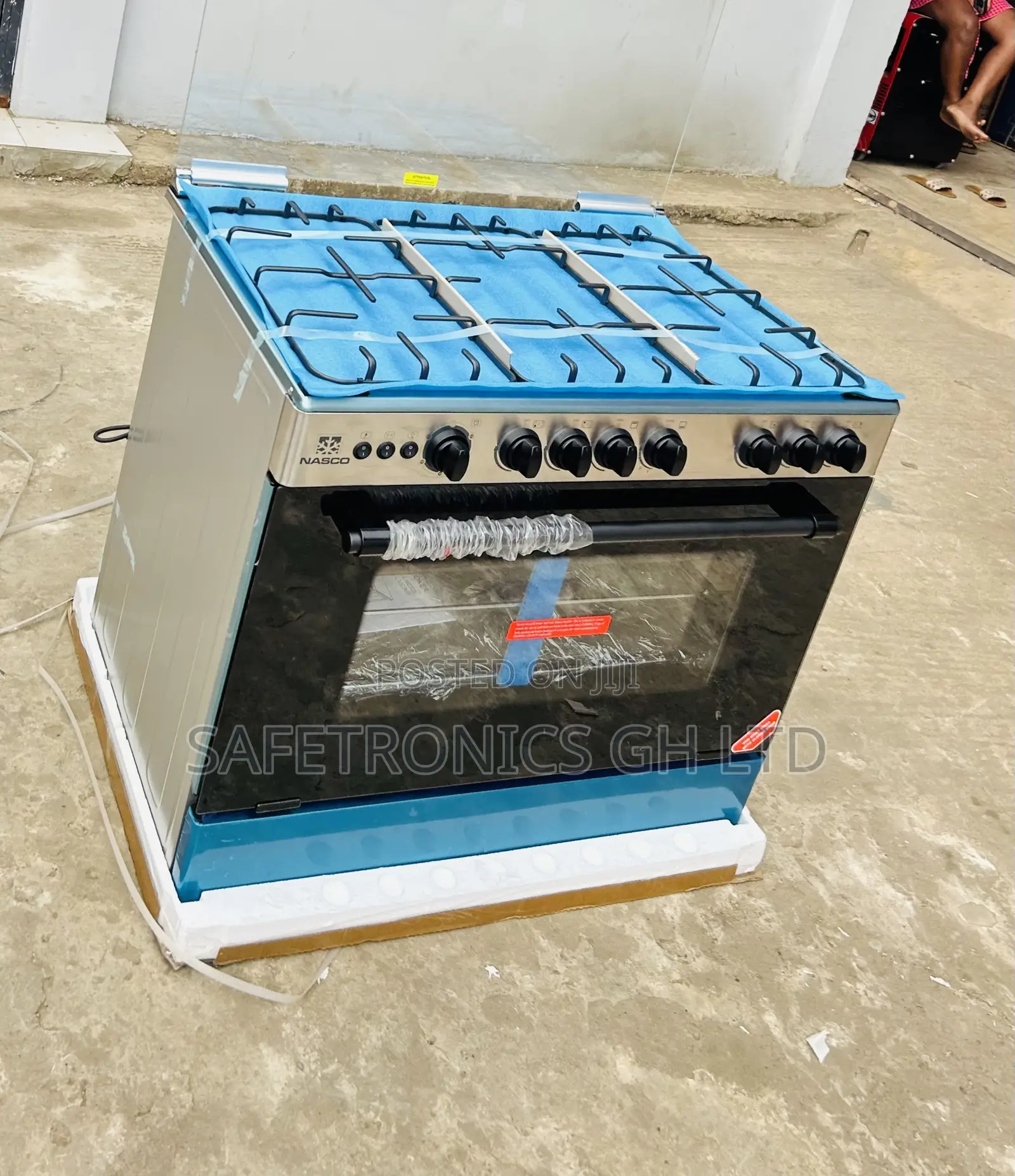 Extremely Powerful Nasco 60x90 5 Gas Oven Grey Cooker
