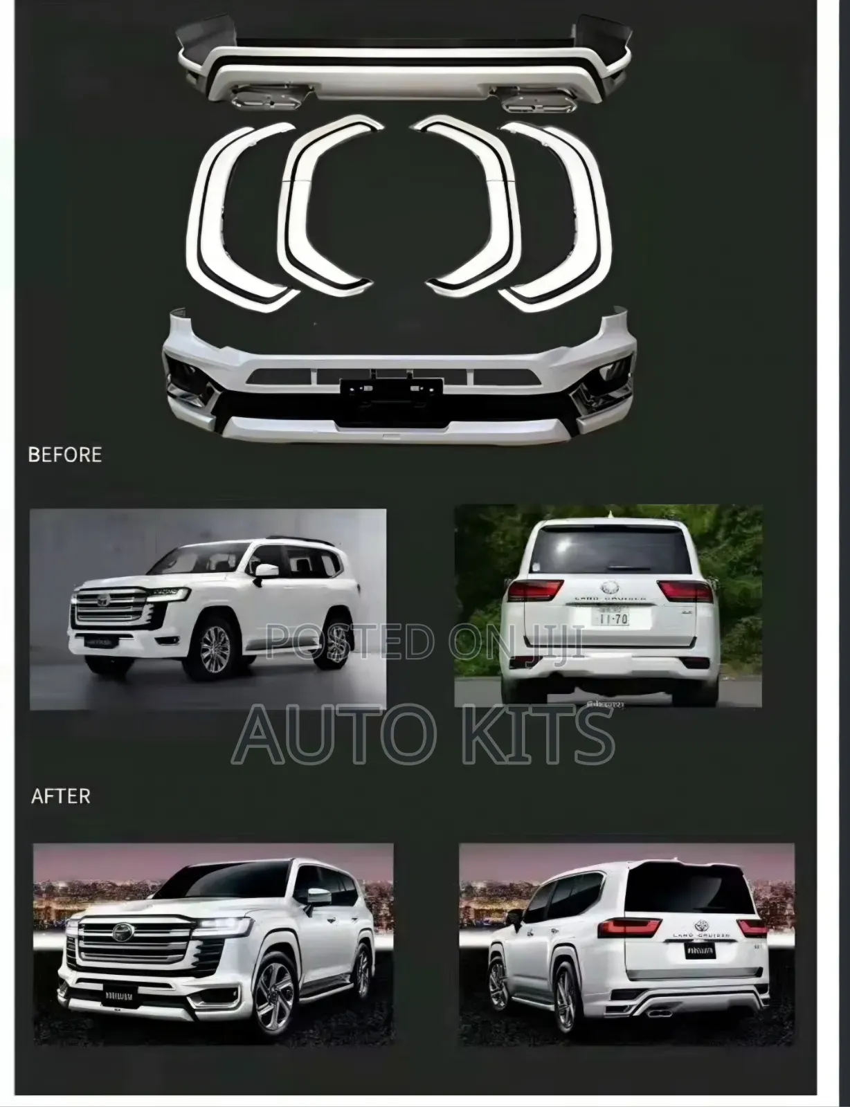 Toyota Landcruiser 300 Sports Spoilers for Upgrade