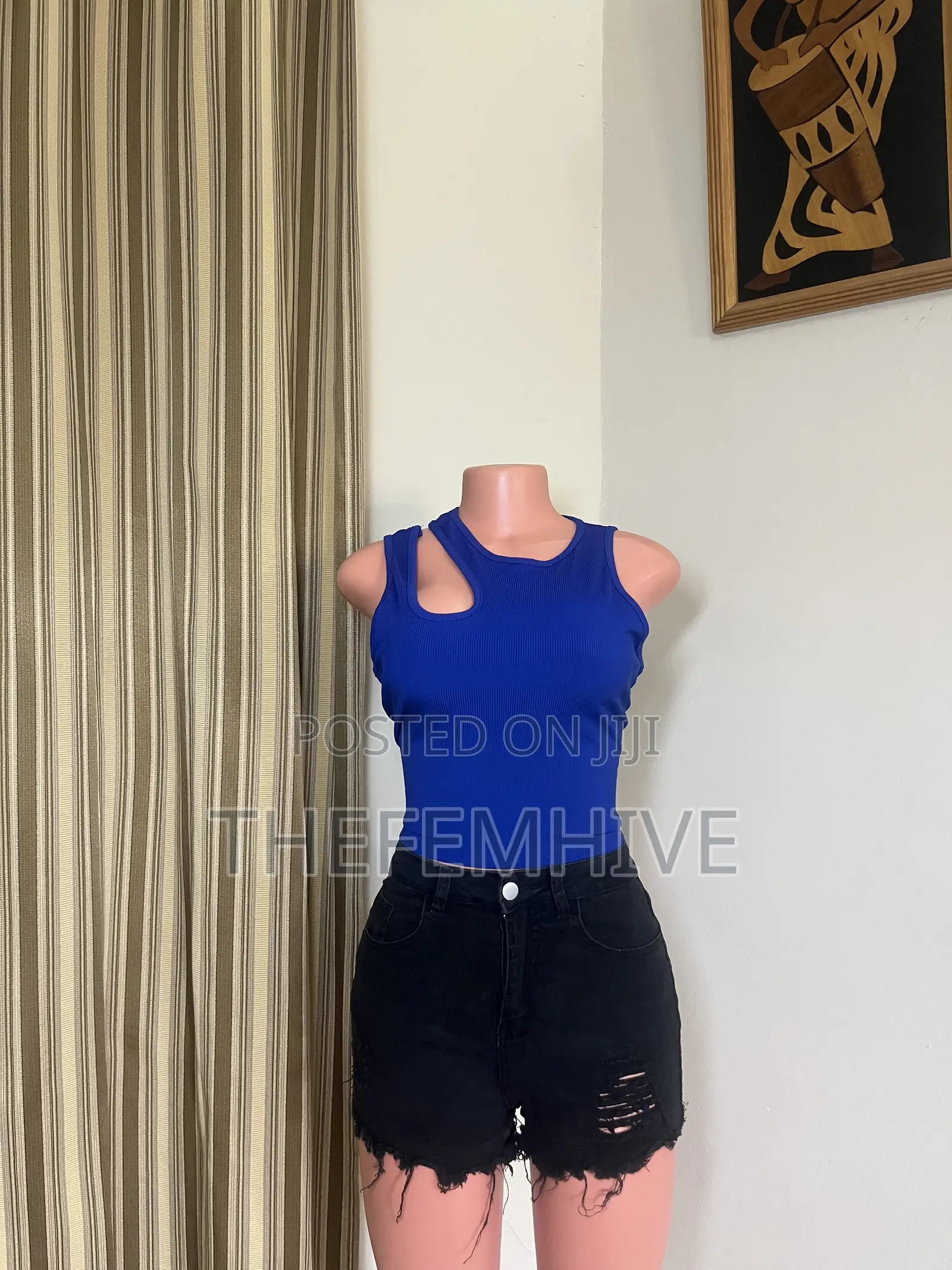 Blue Pretty Little Thing Crop Top