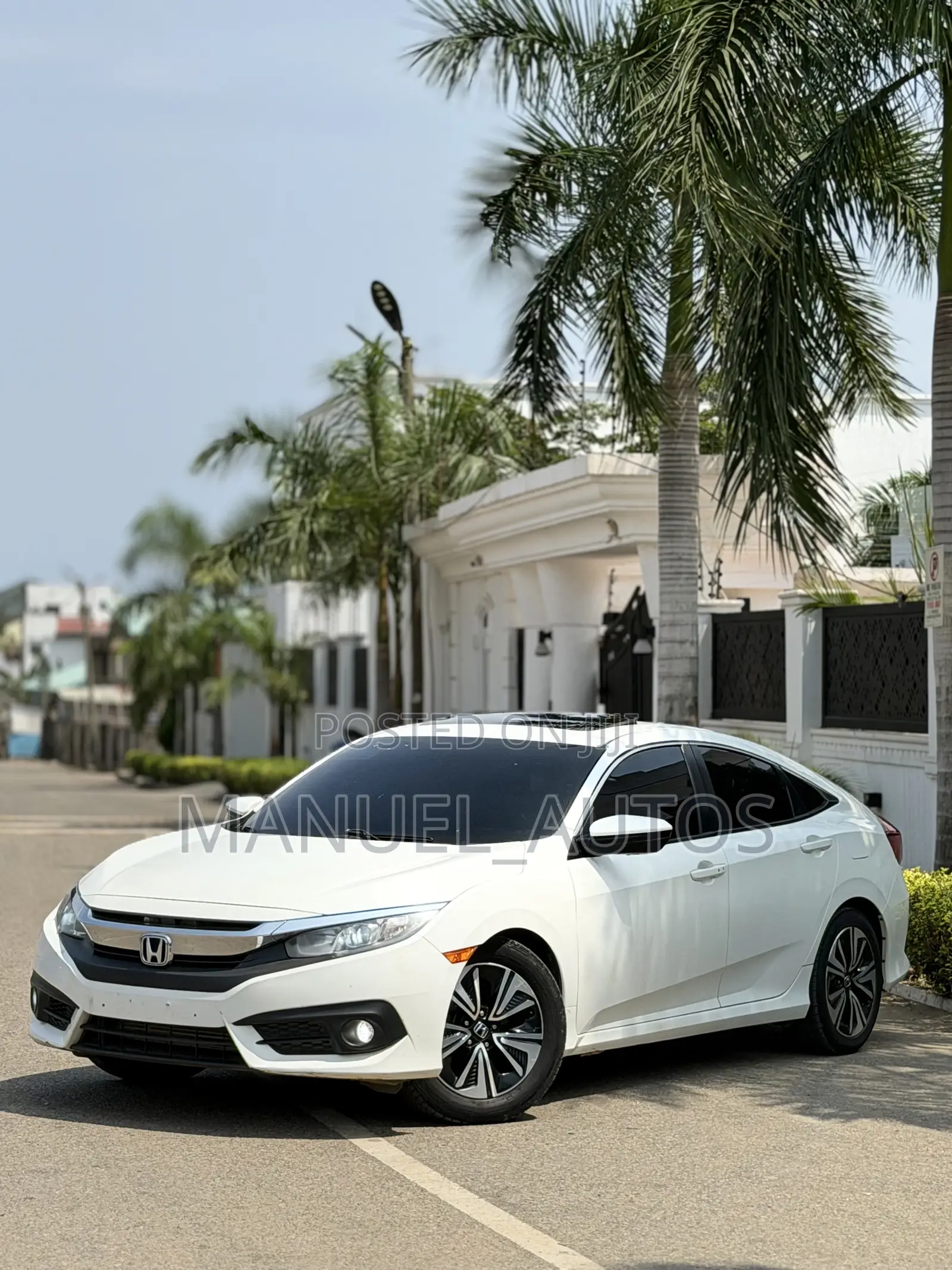Honda Civic EX 4dr Sedan (2.0L 4cyl) 2017 White