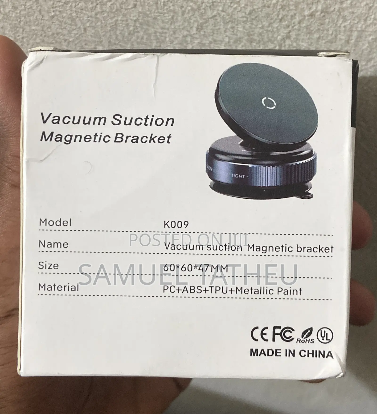 Vacuum Magnetic Phone Mount