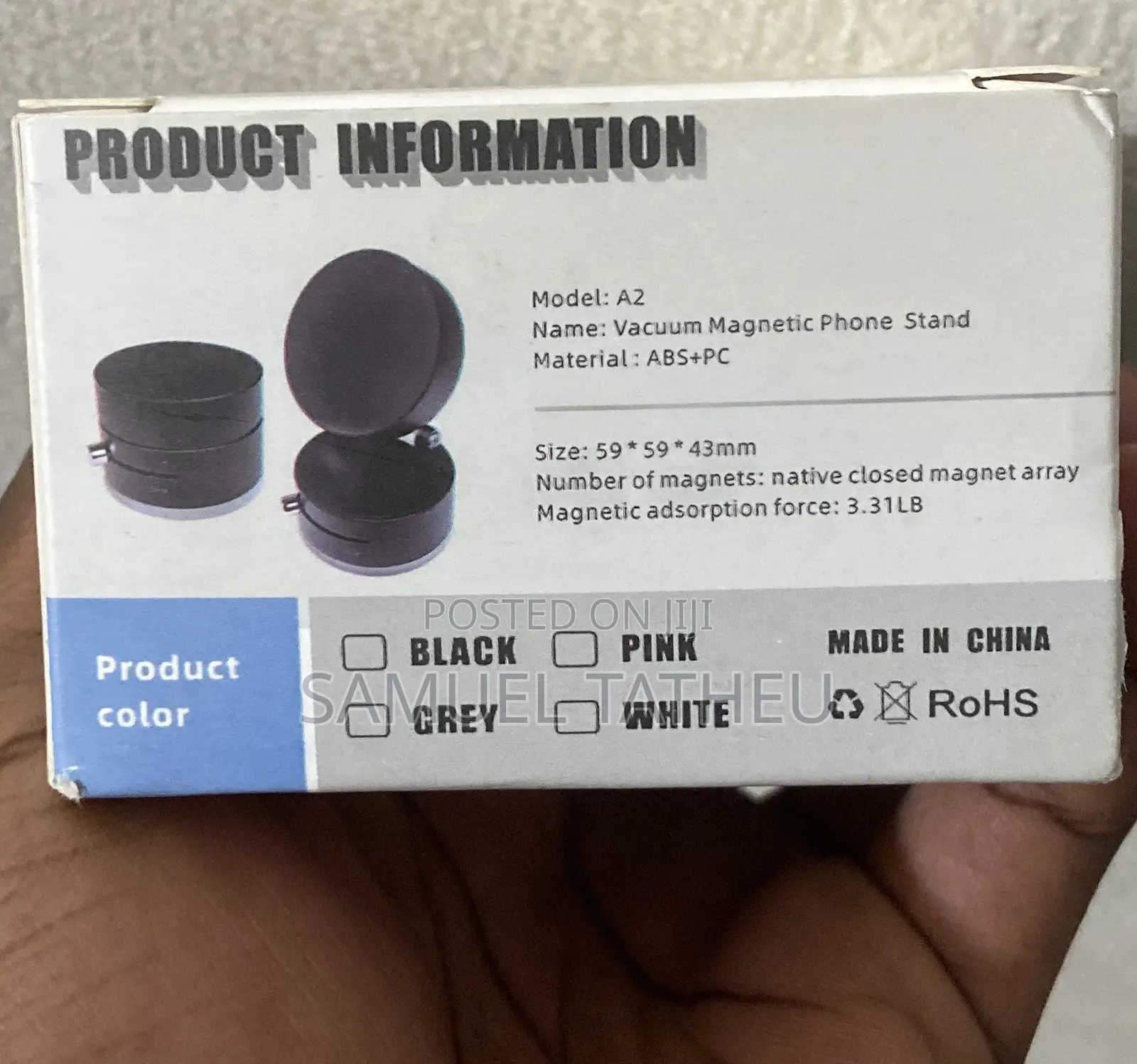 Vacuum Magnetic Phone Mount