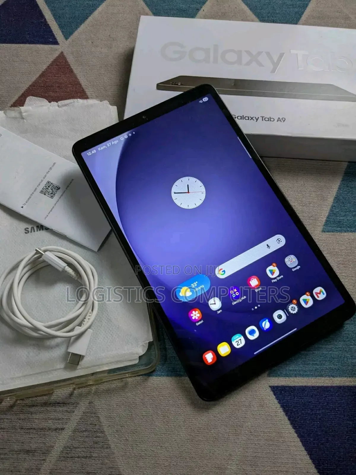 New Samsung Galaxy Tab A9 128 GB Black