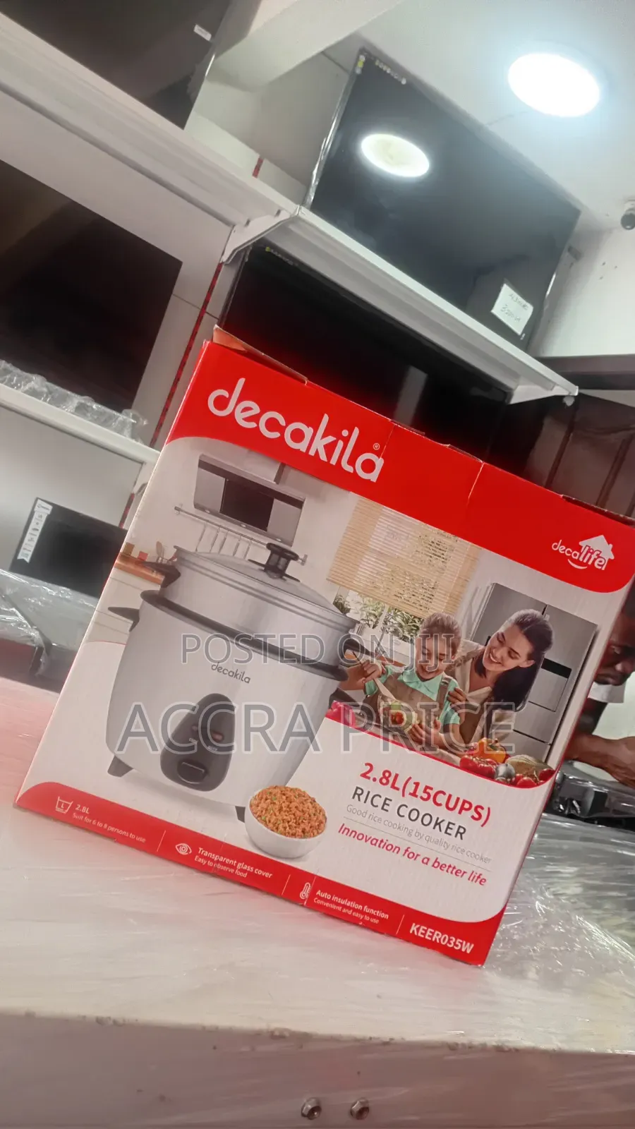 Easy Feed Decakila 2.8L Rice Cooker