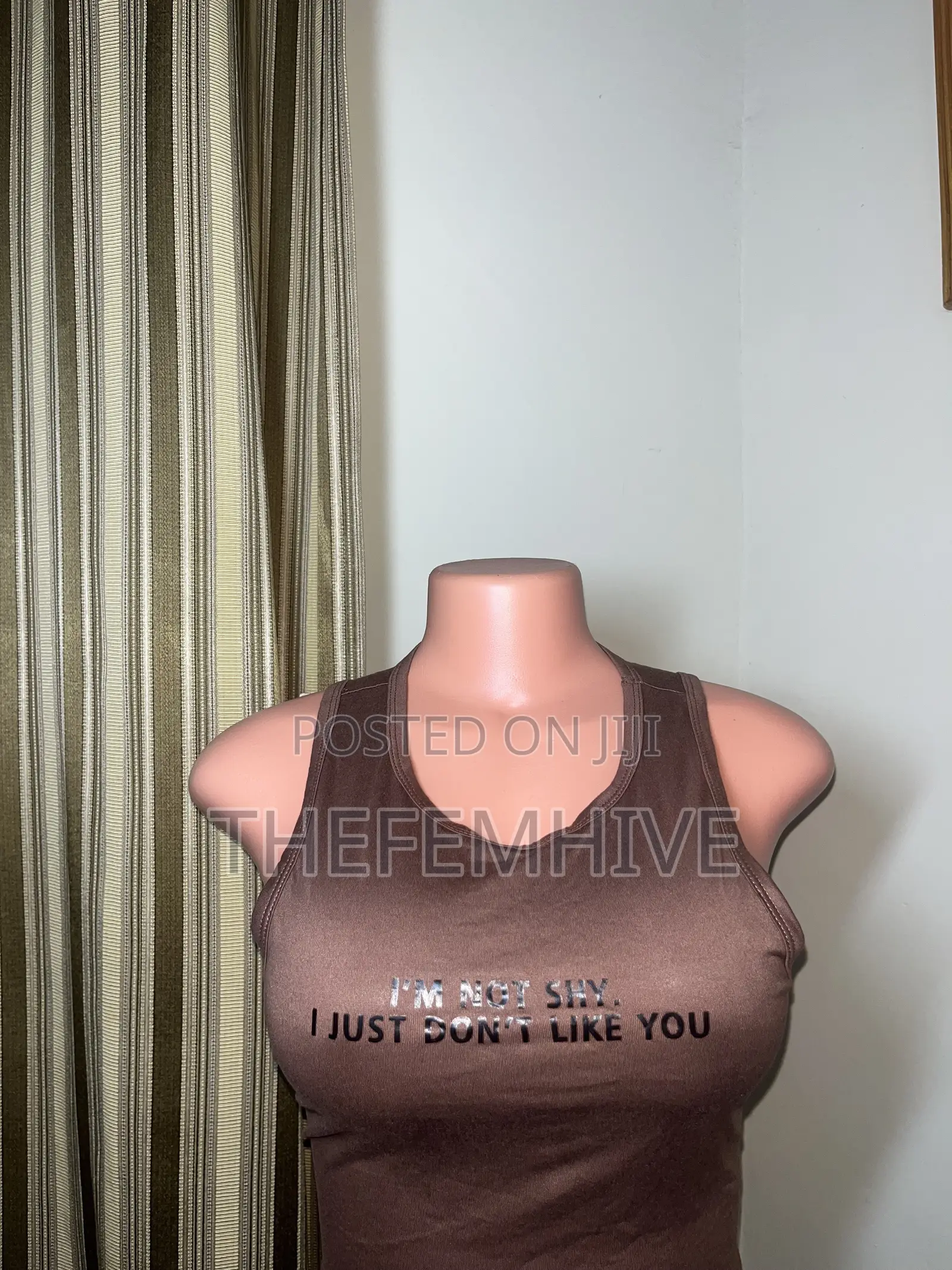 Brown Shein Crop Top