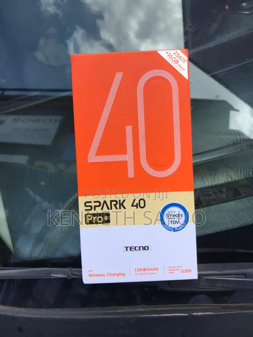 New Tecno Spark 40 Pro+ 256 GB Black