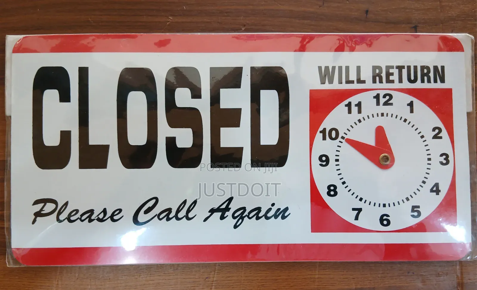 White Open and Close Sign