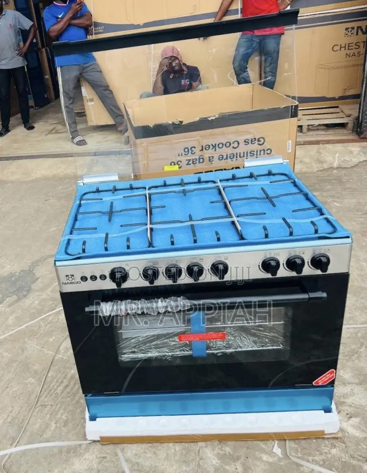 Super Affordable Nasco 5 Gas Burner With Grill(Gray)