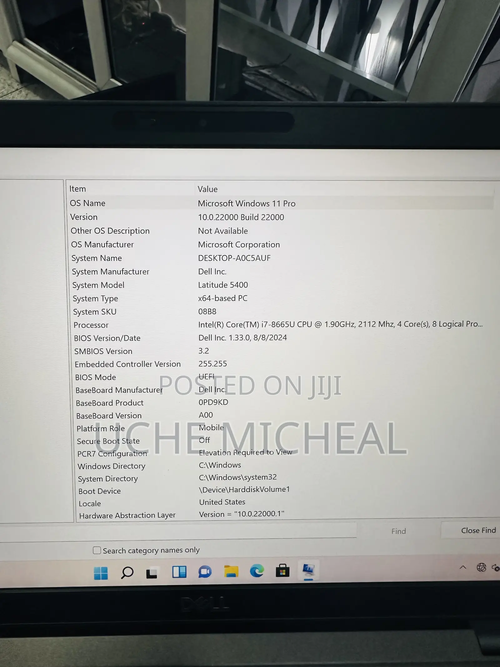 Laptop Dell Latitude 5400 16GB Intel Core i7 SSD 256GB