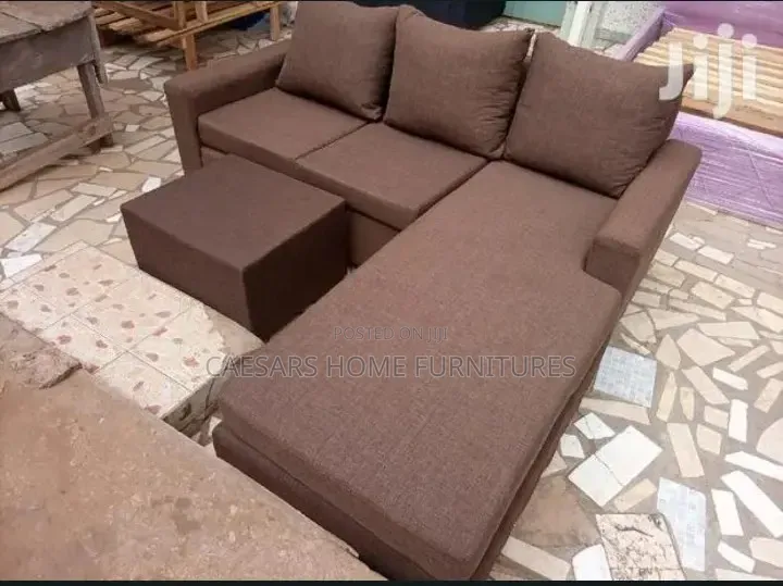 L-Shape Sofa With Ottoman - Modern Design - New