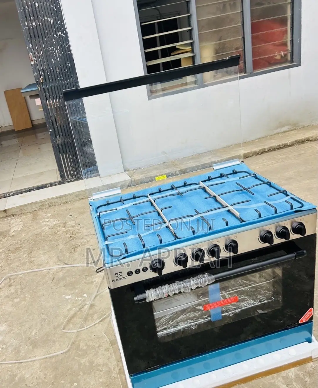 Super Durable Nasco 5 Gas Cooker With Grill(Stainless Steel)
