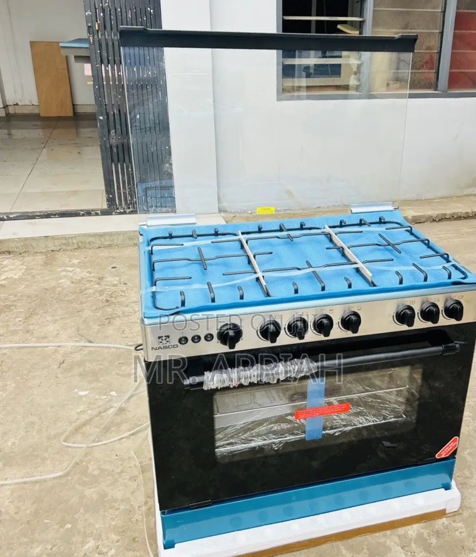 Super Durable Nasco 5 Gas Cooker With Grill(Stainless Steel)