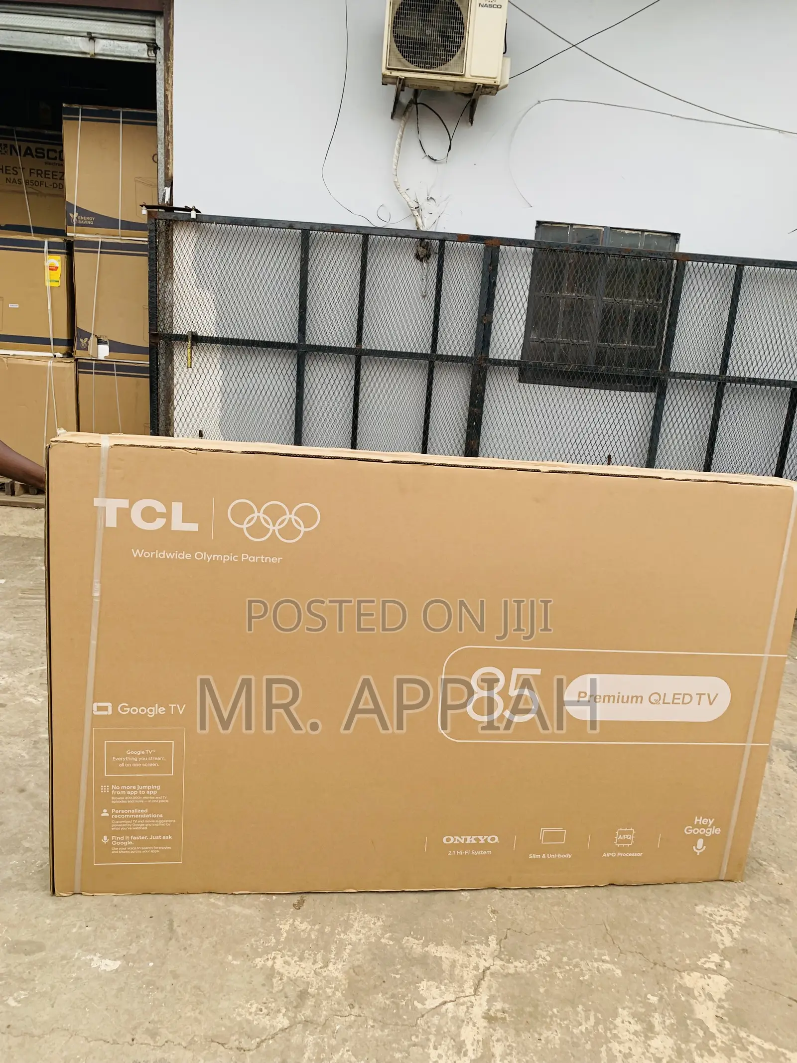 Lovely Design TCL 85p7L 85” Qled Smart Screen Television(Black)