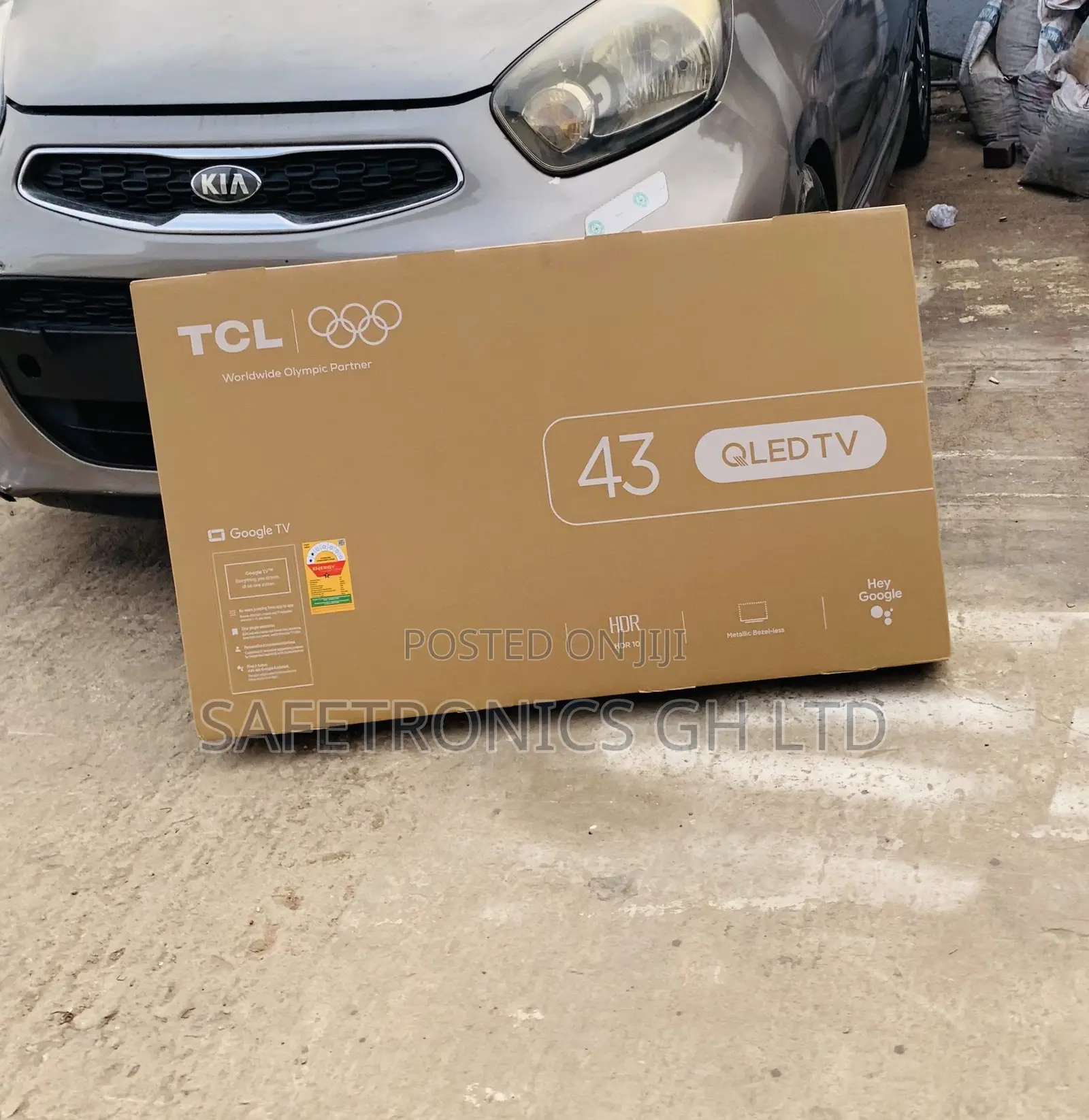 Kindly Shop TCL 43 Inch Black Frameless Qled TV