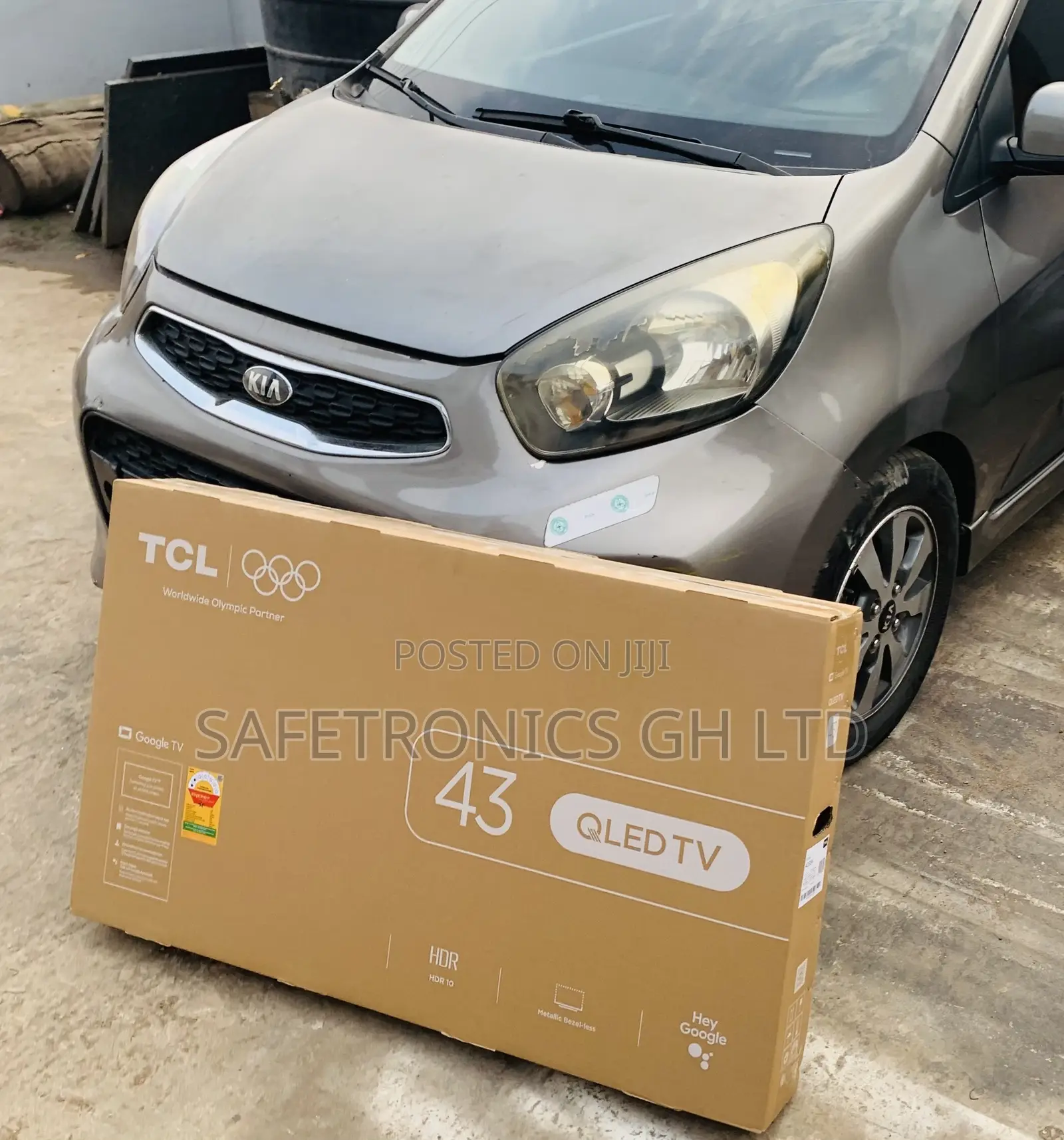 Kindly Shop TCL 43 Inch Black Frameless Qled TV